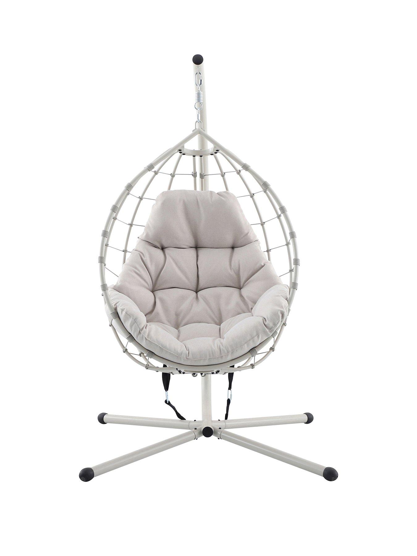 Image 2 of 7 of Pacific Lyon Putty Outdoor Single Hanging Chair
