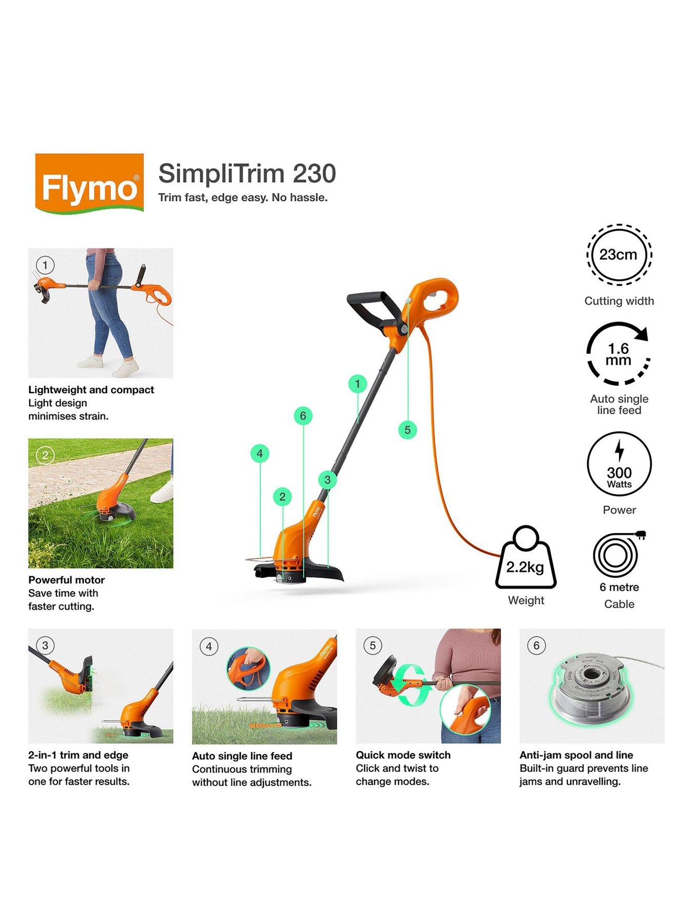 Image 2 of 7 of Flymo SimpliTrim 230 Corded Grass Trimmer
