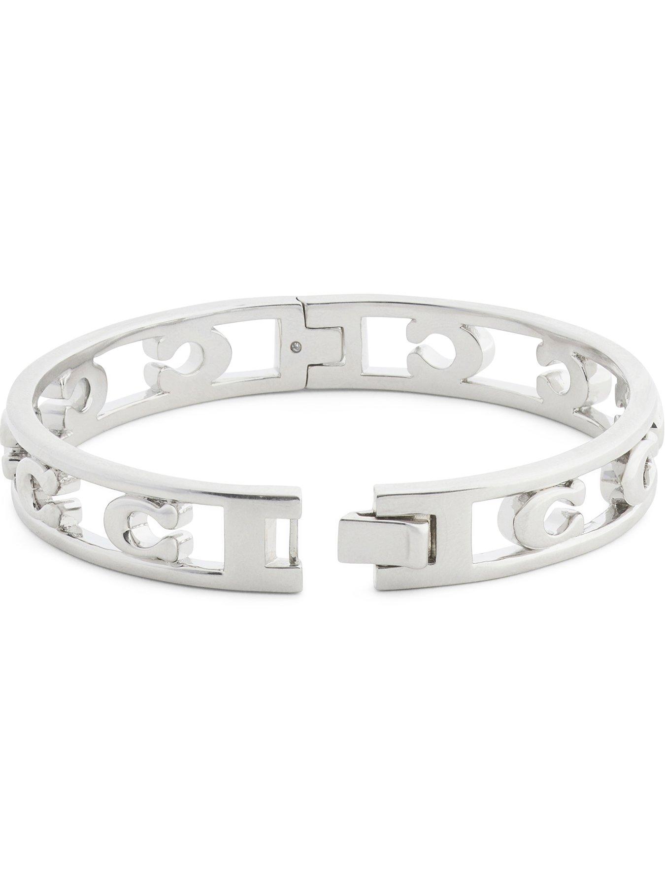  image of coach-open-enamel-c-hinged-bangle