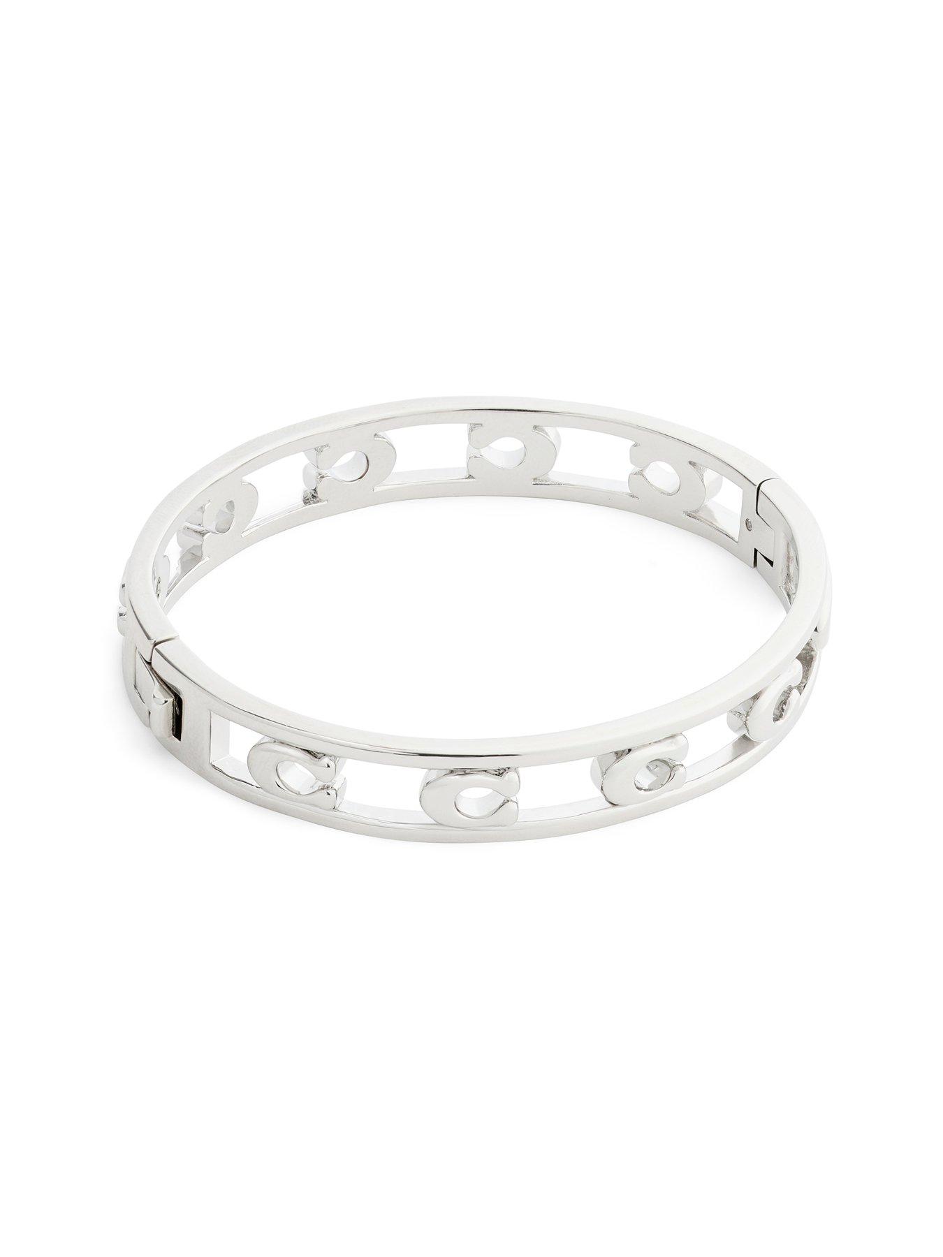  image of coach-open-enamel-c-hinged-bangle