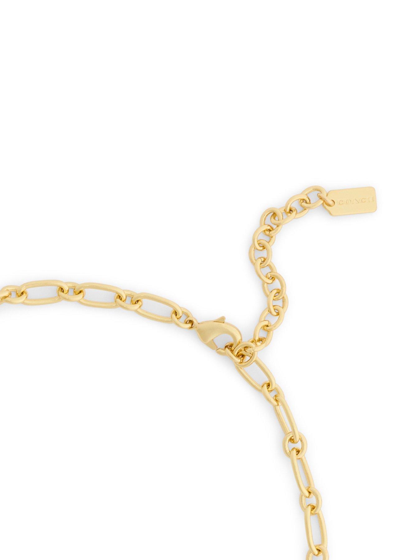Image 4 of 4 of COACH Cherry Mix Charm Necklace - Red
