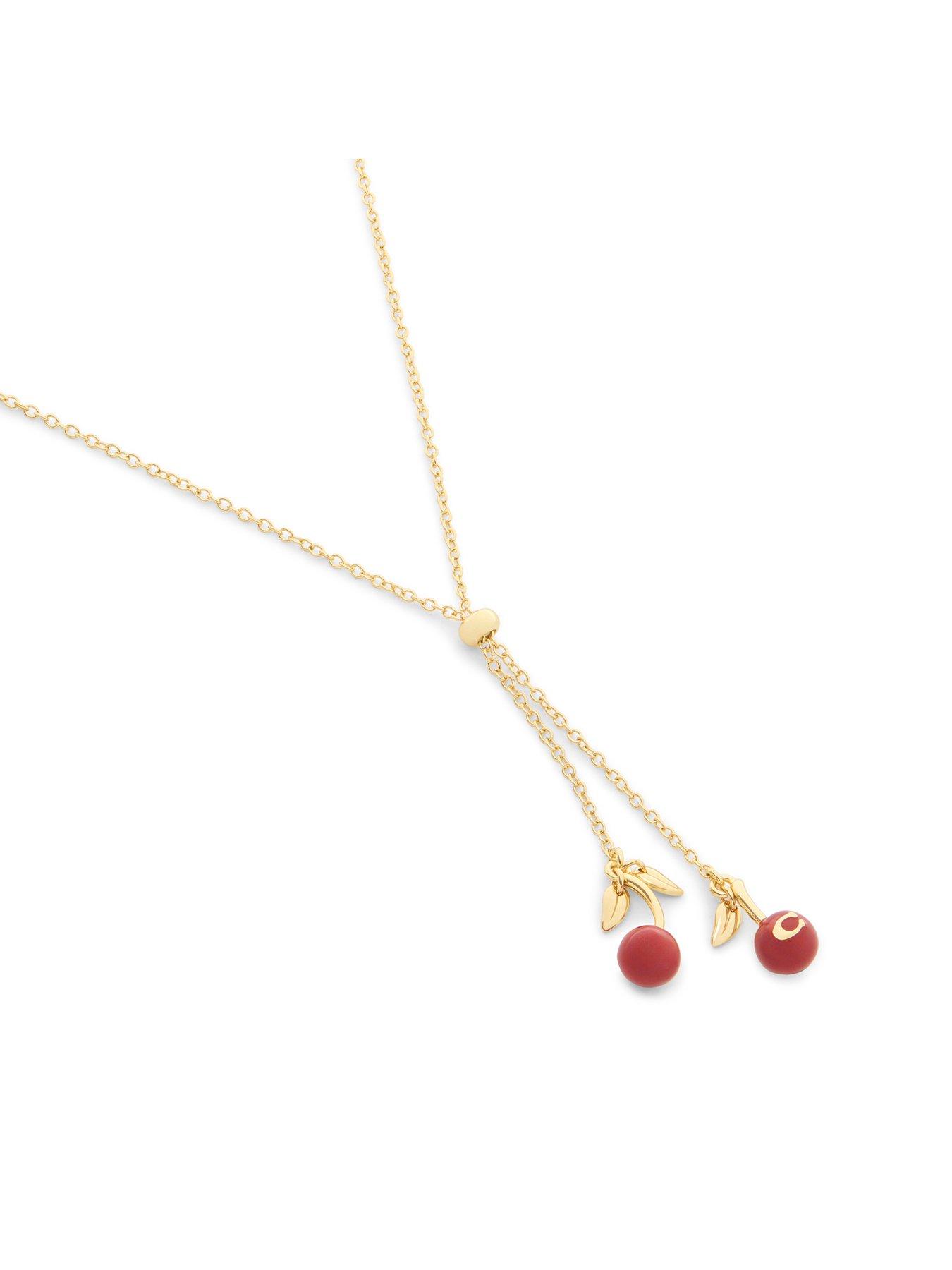  image of coach-cherry-slider-pendant-necklace