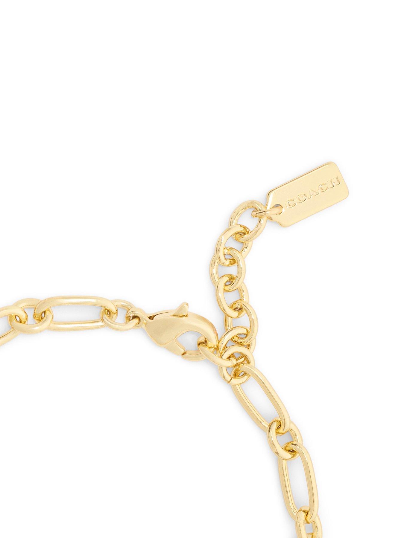 Image 4 of 4 of COACH Enamel Cherry Mixed Charm Bracelet - Red