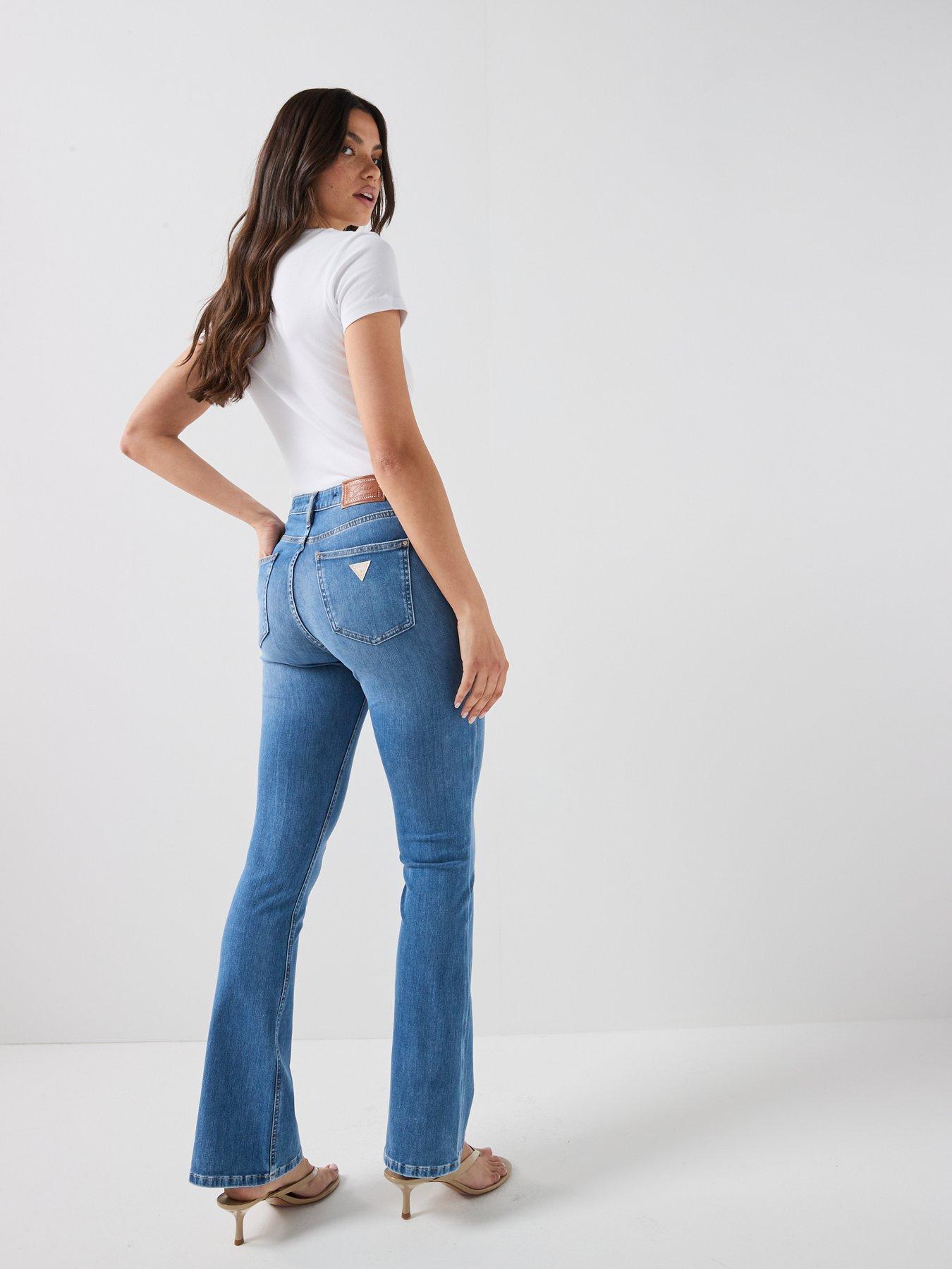 Image 5 of 5 of Guess Sexy Flare Jeans - Blue