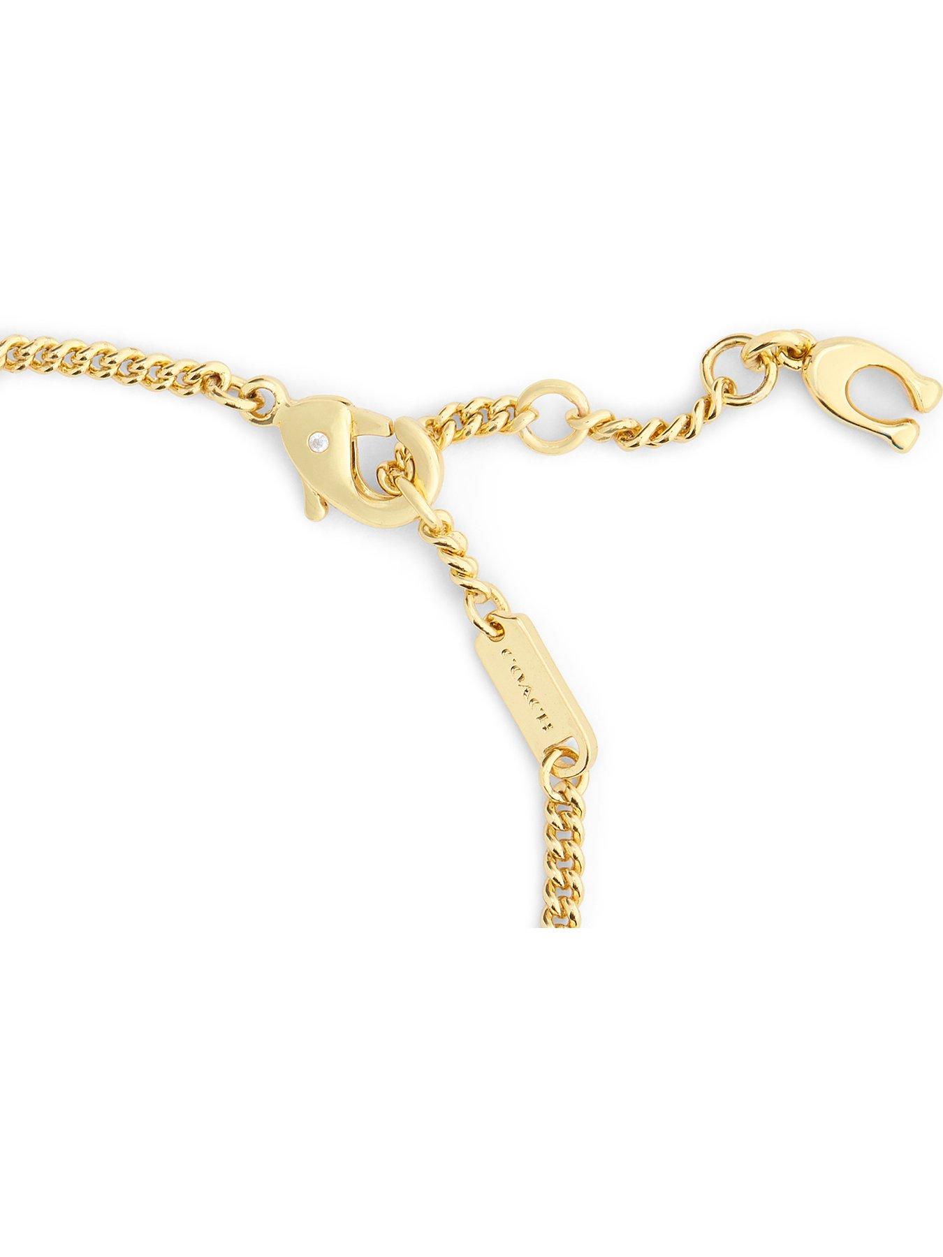  image of coach-textured-tearose-flex-bracelet-gold