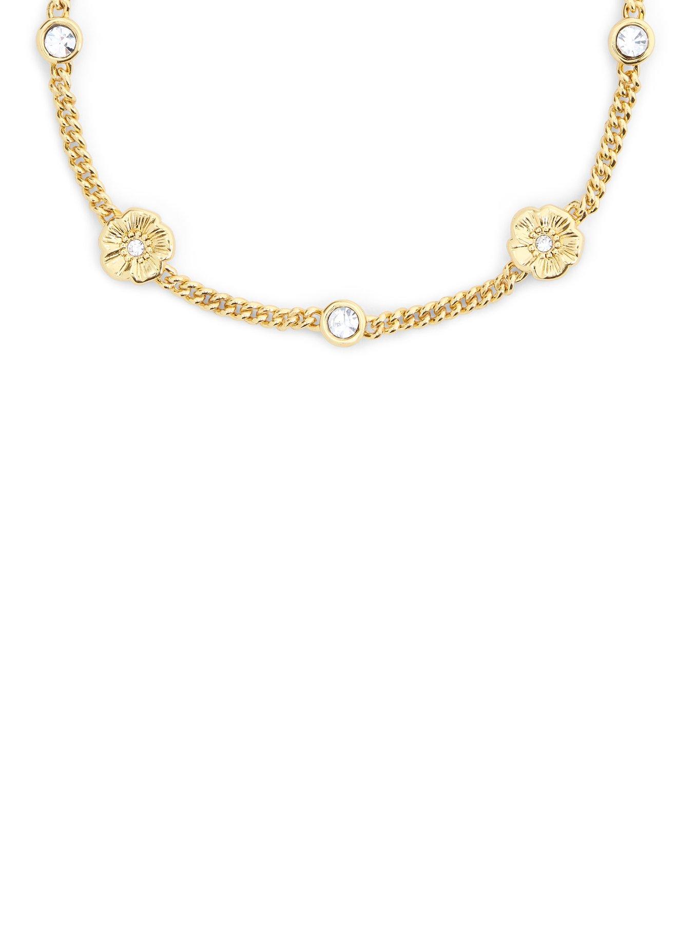  image of coach-textured-tearose-flex-bracelet-gold