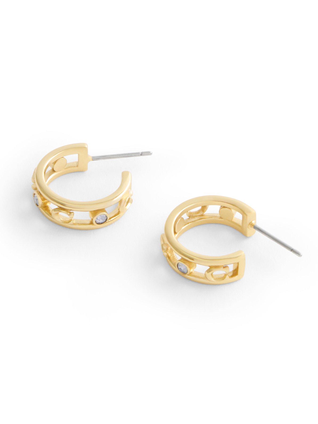  image of coach-open-c-hoop-earrings