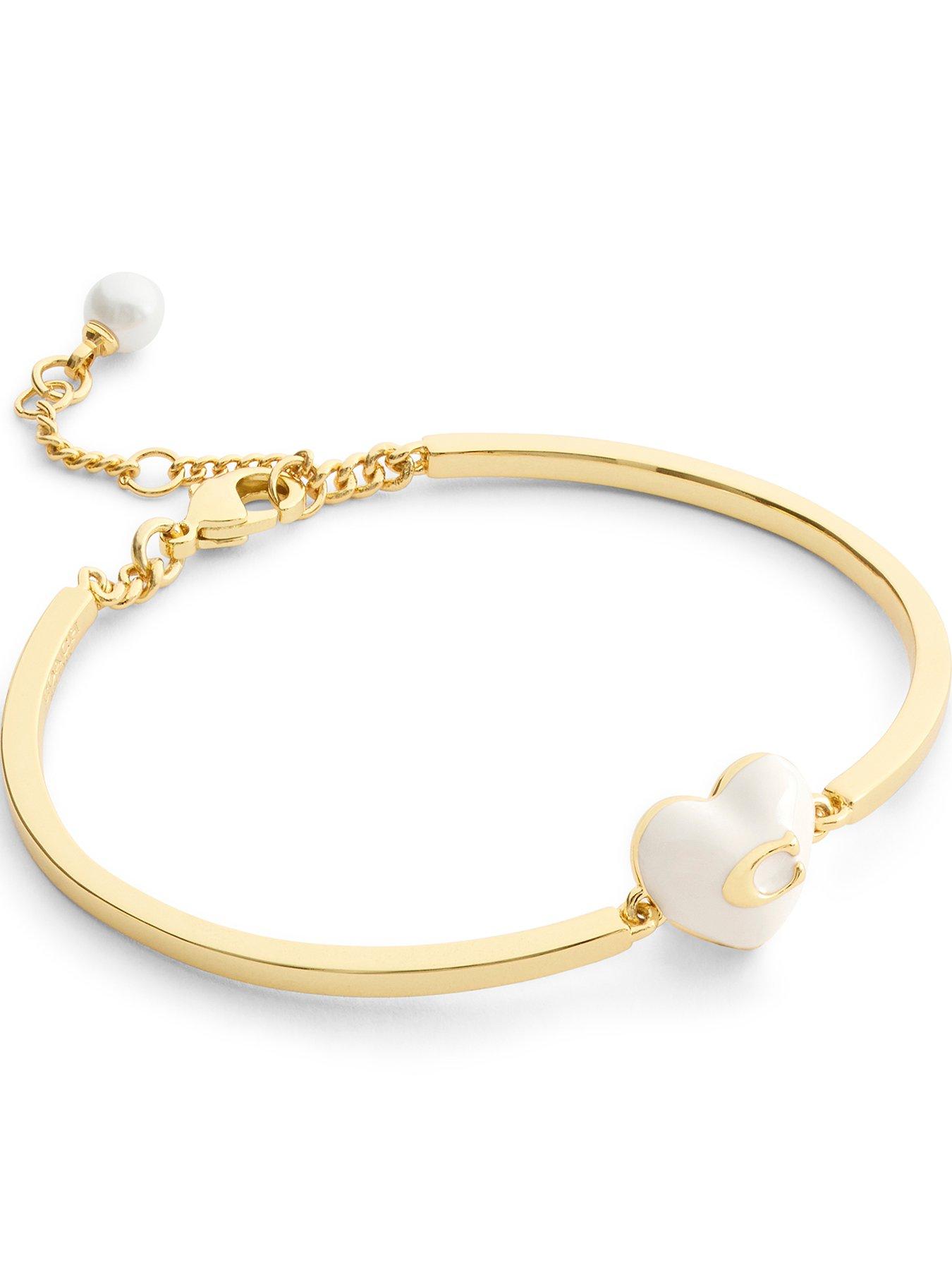 COACH Enamel C Heart Bracelet
