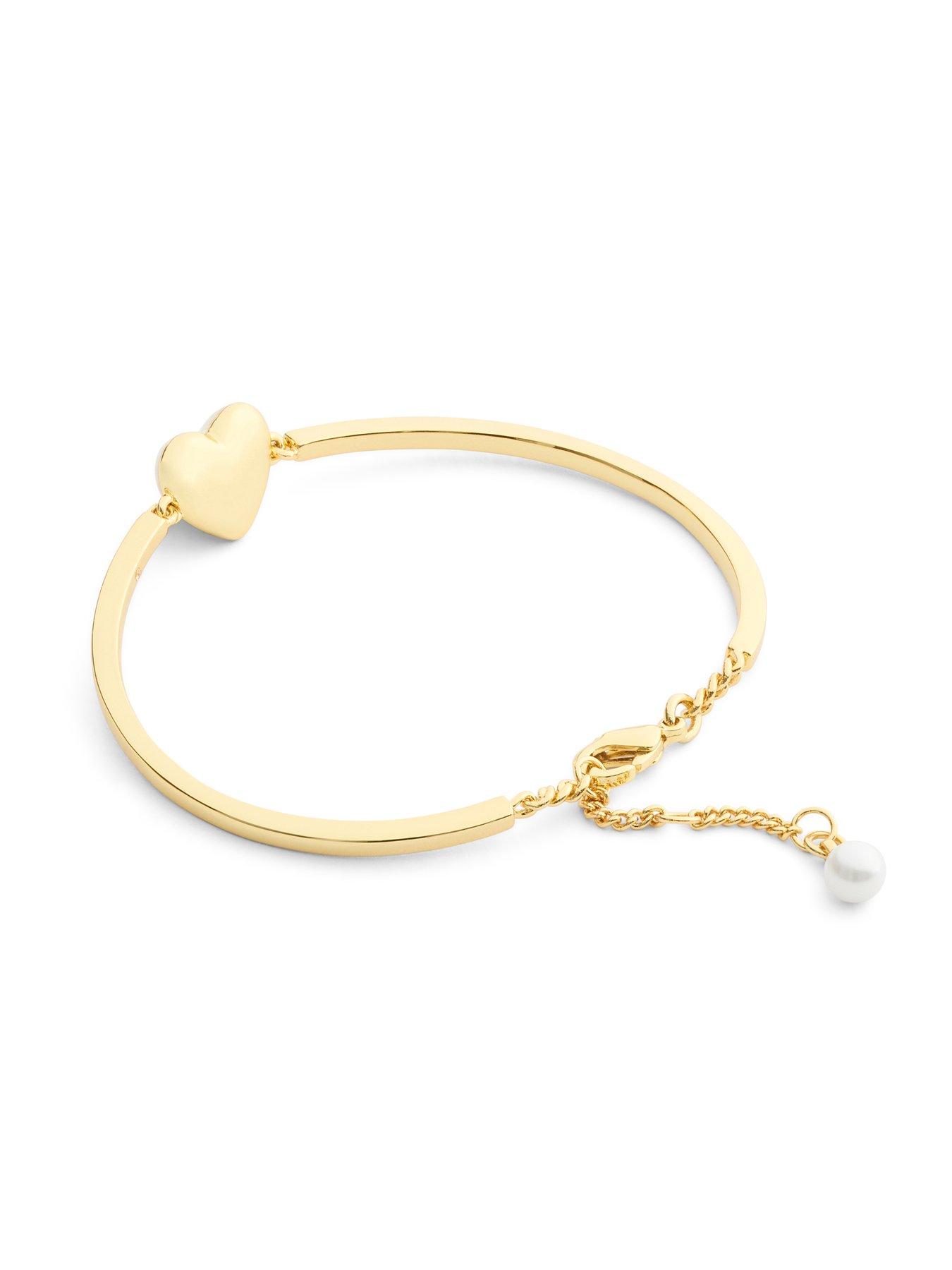  image of coach-enamel-c-heart-bracelet-white