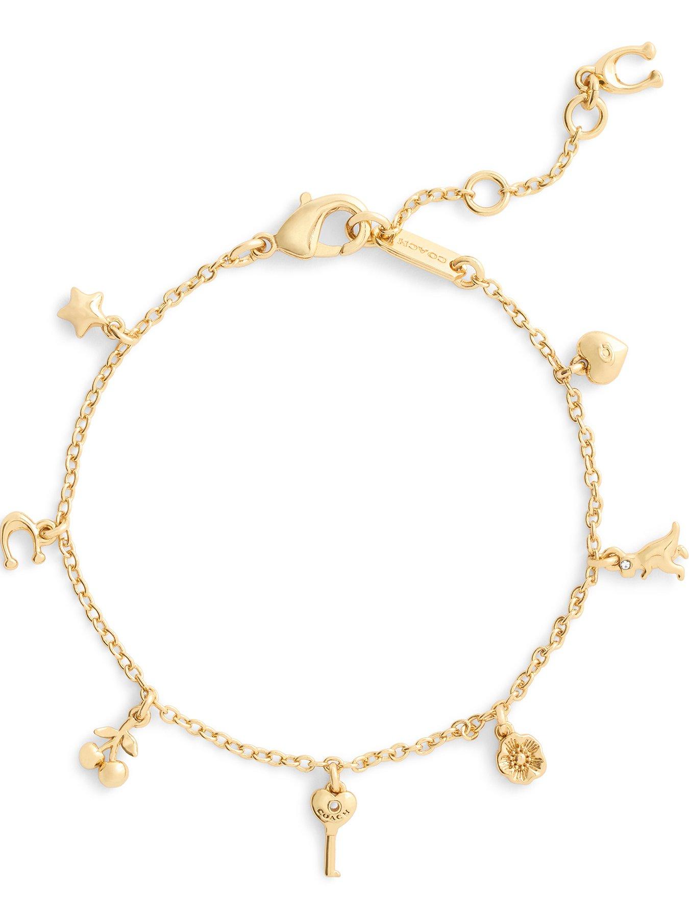 Image 1 of 3 of COACH Classic Mini Charm Bracelet - Gold
