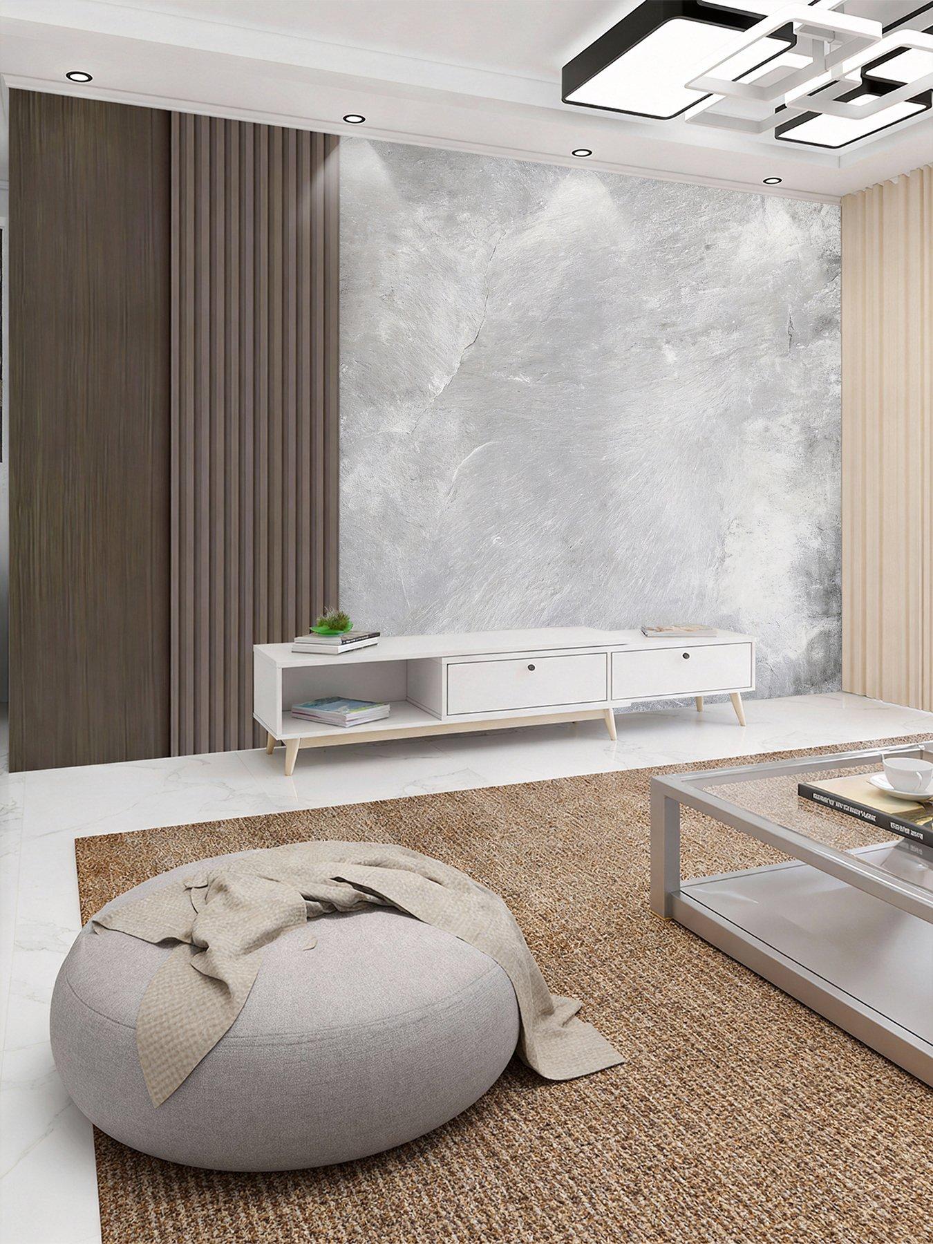 Living and Home 3m Grey Marble Contact Wallpaper Self Adhesive
