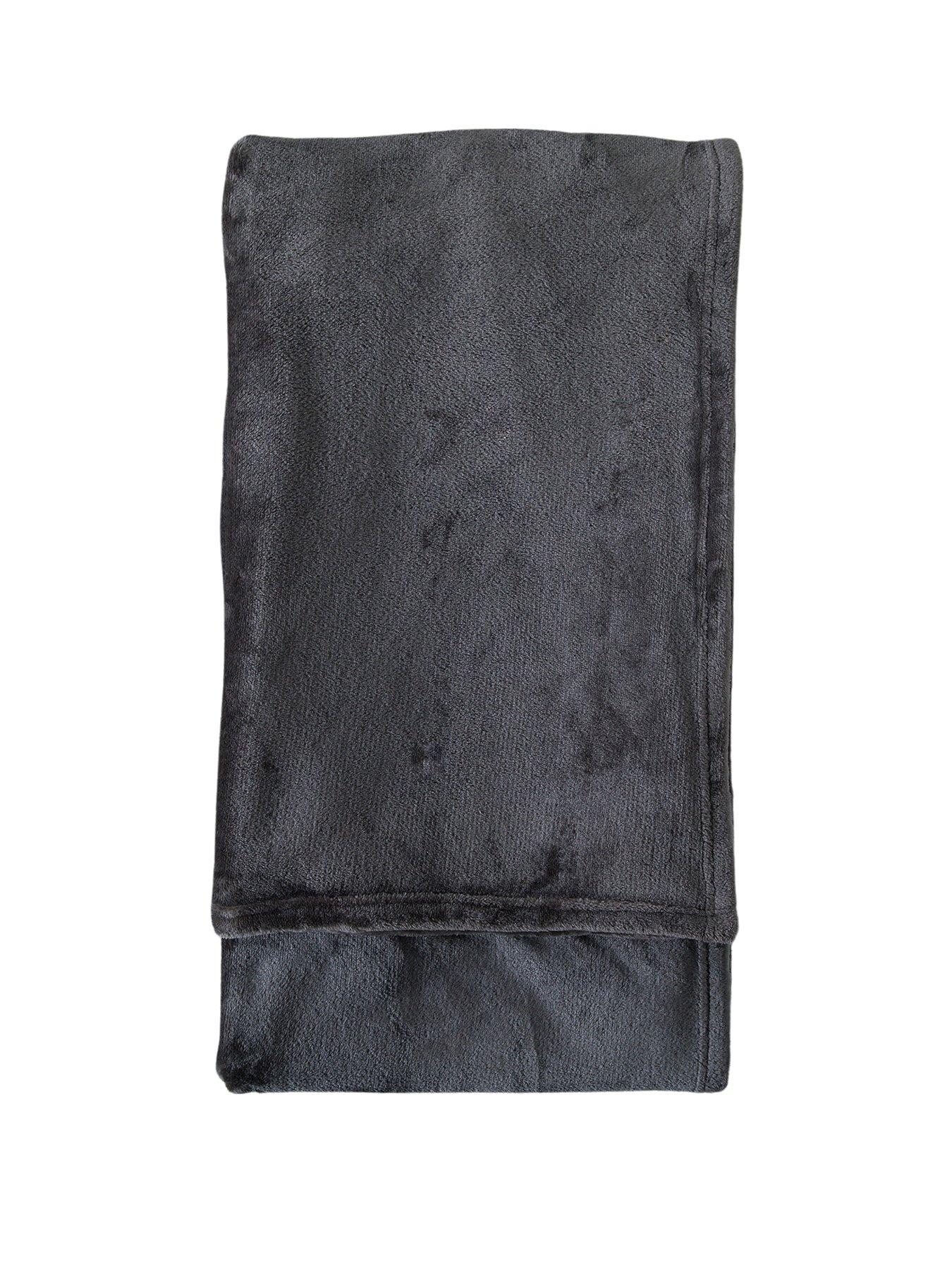 Gallery Direct Rolled Flannel Fleece Ink 1400x1800mm