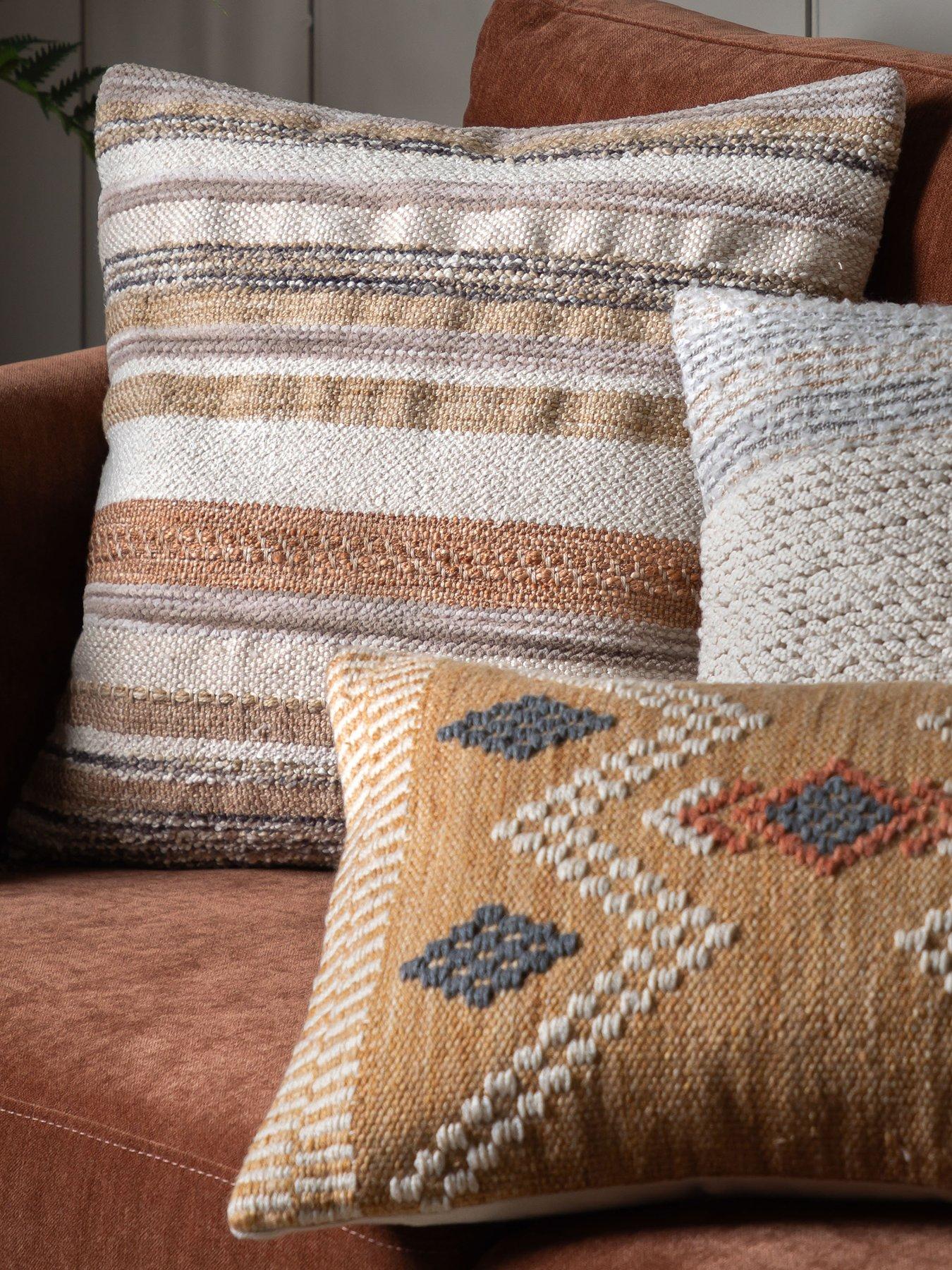 Image 1 of 4 of Gallery Direct Horizontal Stripe Cushion 450x450mm