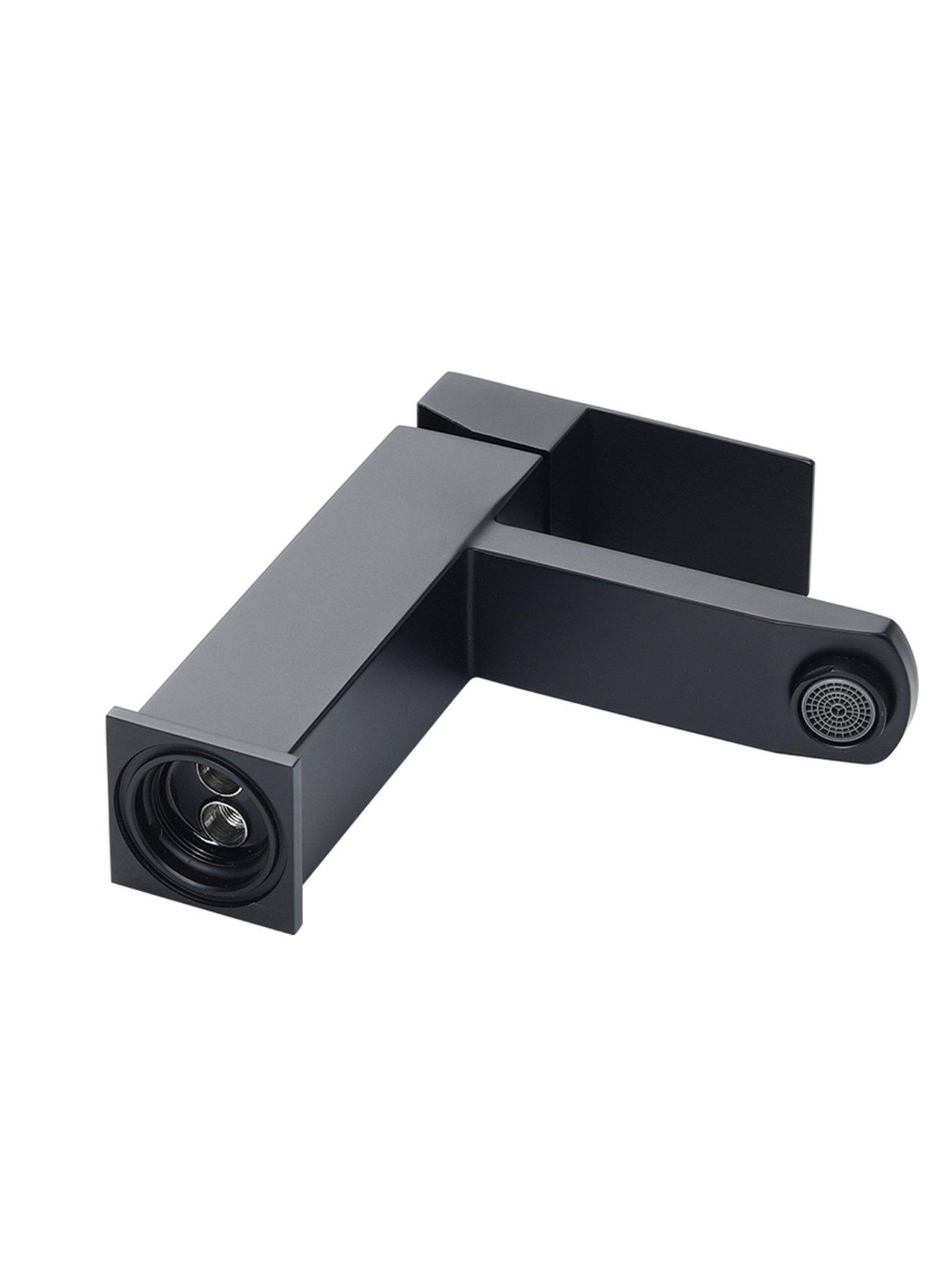 Image 3 of 6 of Living and Home Matte Black Single Handle Stainless Steel Bathroom Tap