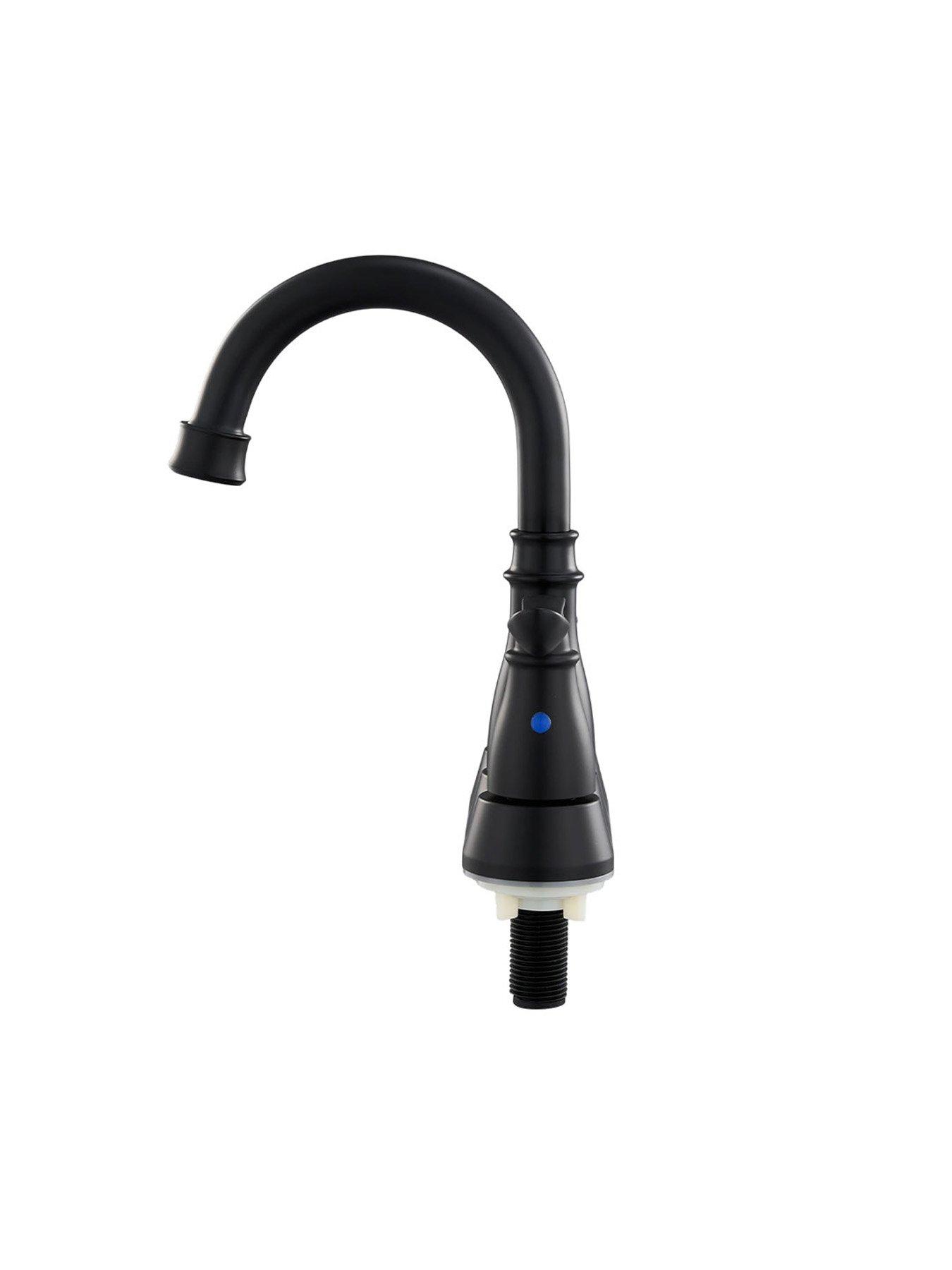 Image 6 of 7 of Living and Home Black Double Handle Bathroom Sink Faucet with Drainer