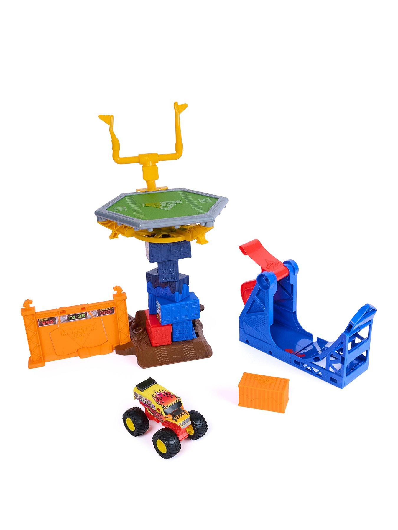  image of monster-jam-164-smash-amp-bash-crash-course-playset-new