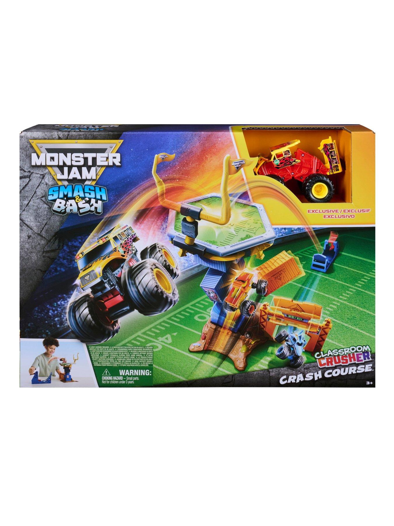  image of monster-jam-164-smash-amp-bash-crash-course-playset-new