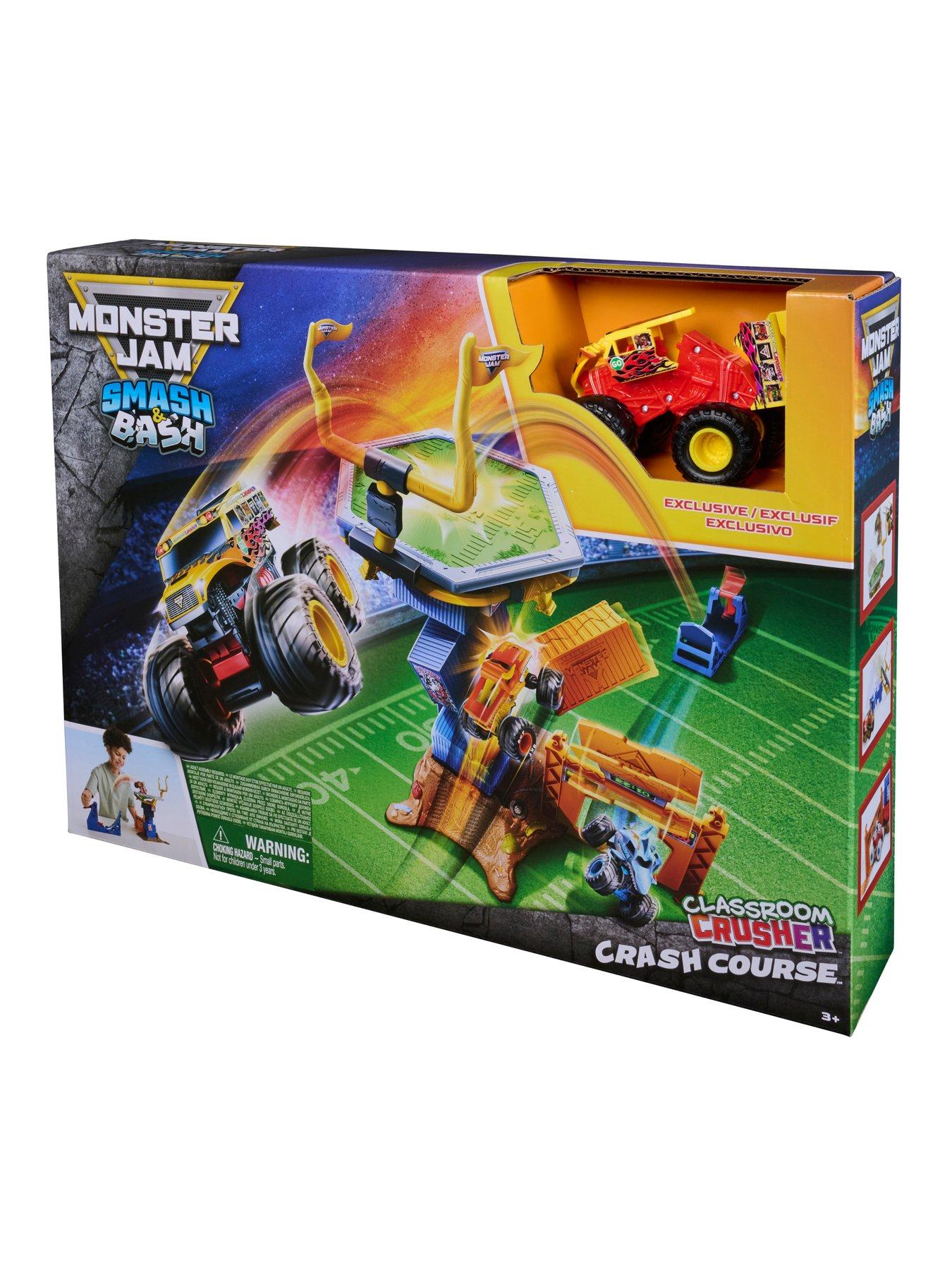  image of monster-jam-164-smash-amp-bash-crash-course-playset-new