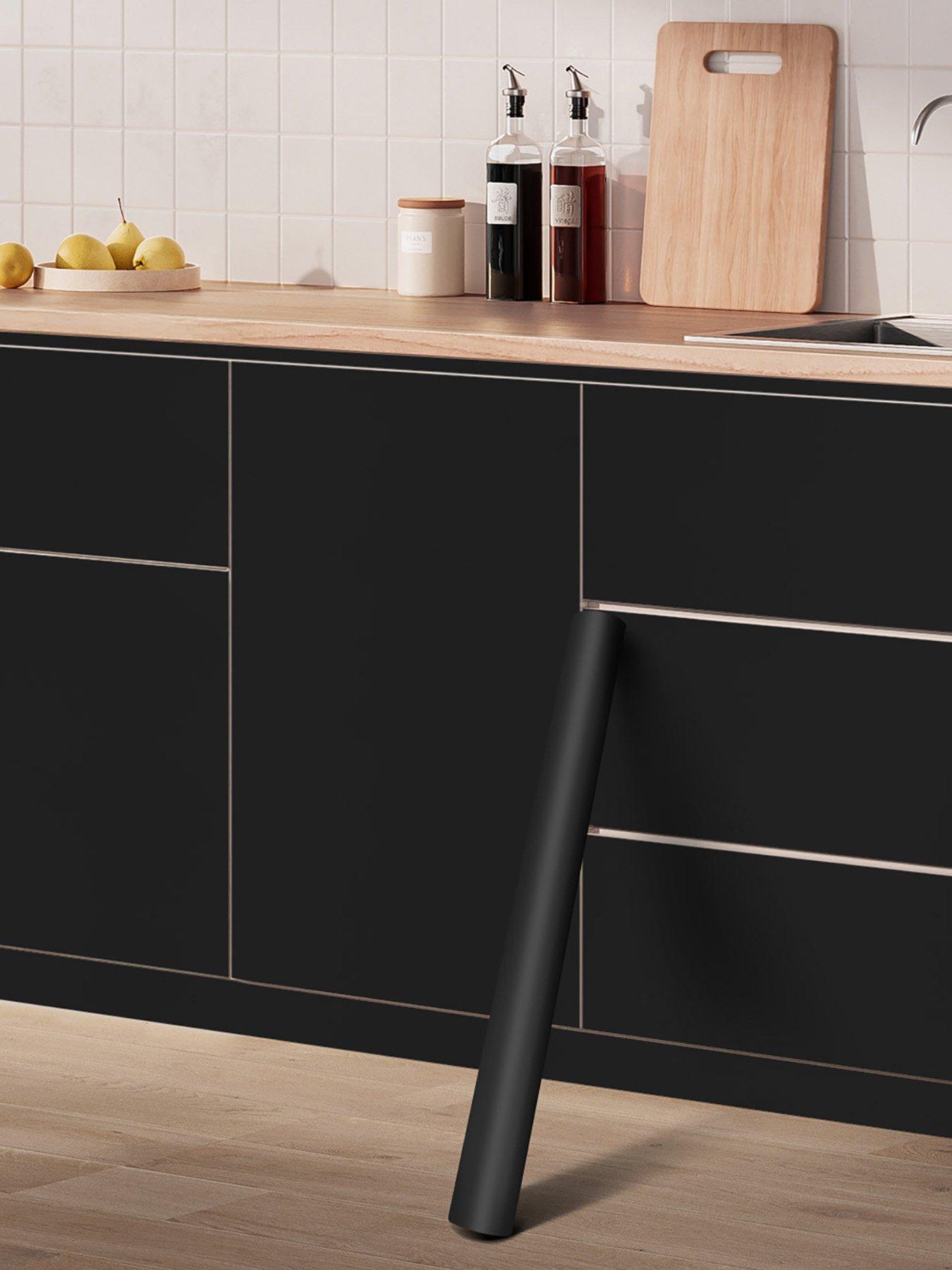 Living and Home Self-Adhesive PVC Wrap Film Black 300cm L x 61cm W