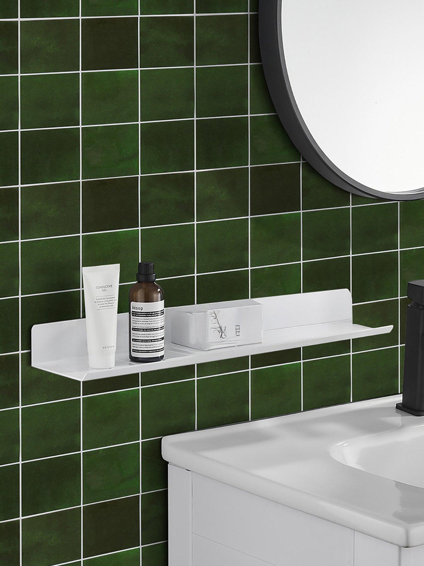 Image 5 of 7 of Living and Home 10Pcs Self-adhesive 9-grid Wall Tile Stickers Green