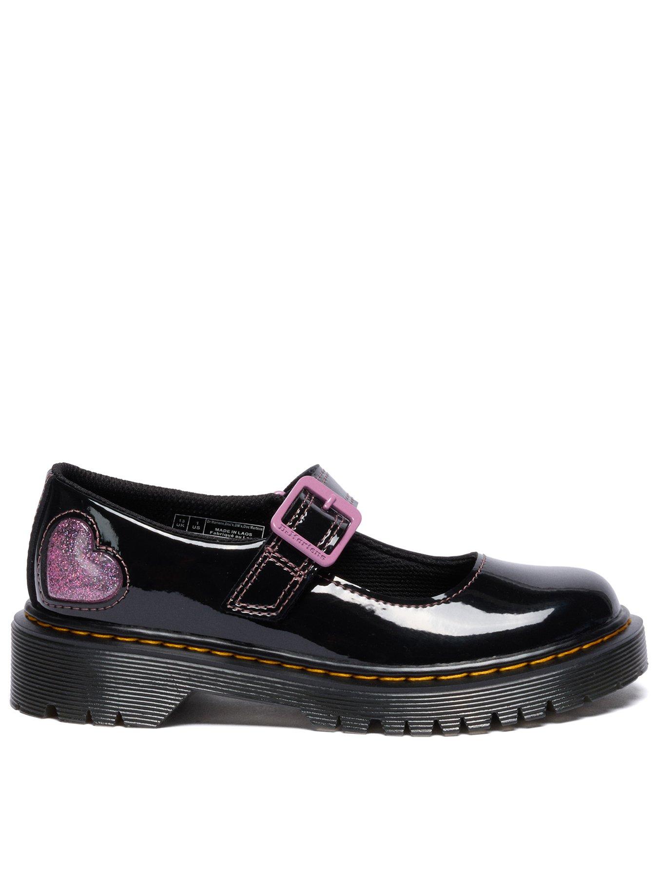 Dr Martens Junior Mary Jane Bex Patent Shoe - Black Lamper