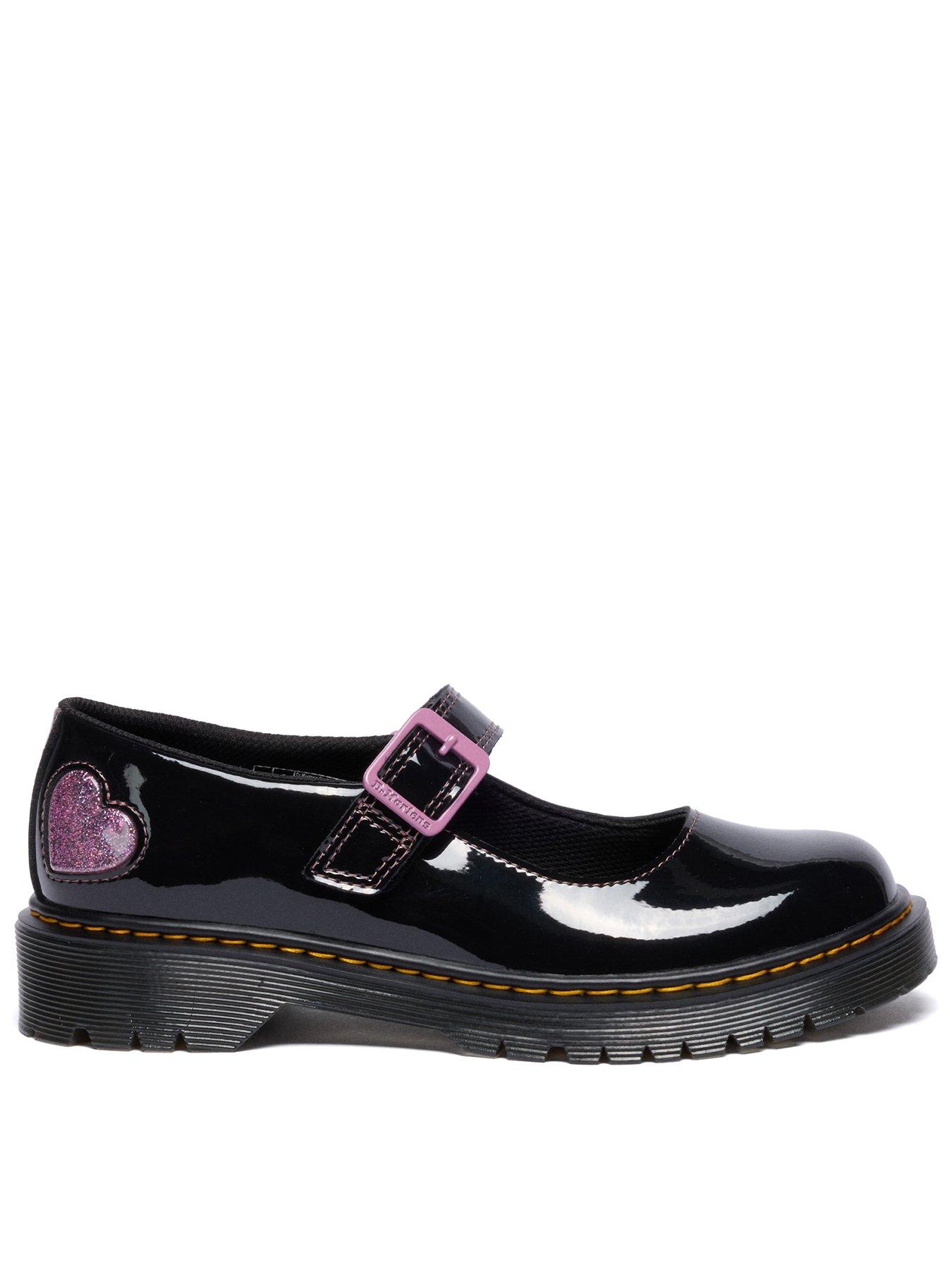 Dr Martens Youth Mary Jane Bex Patent Shoe - Black Lamper