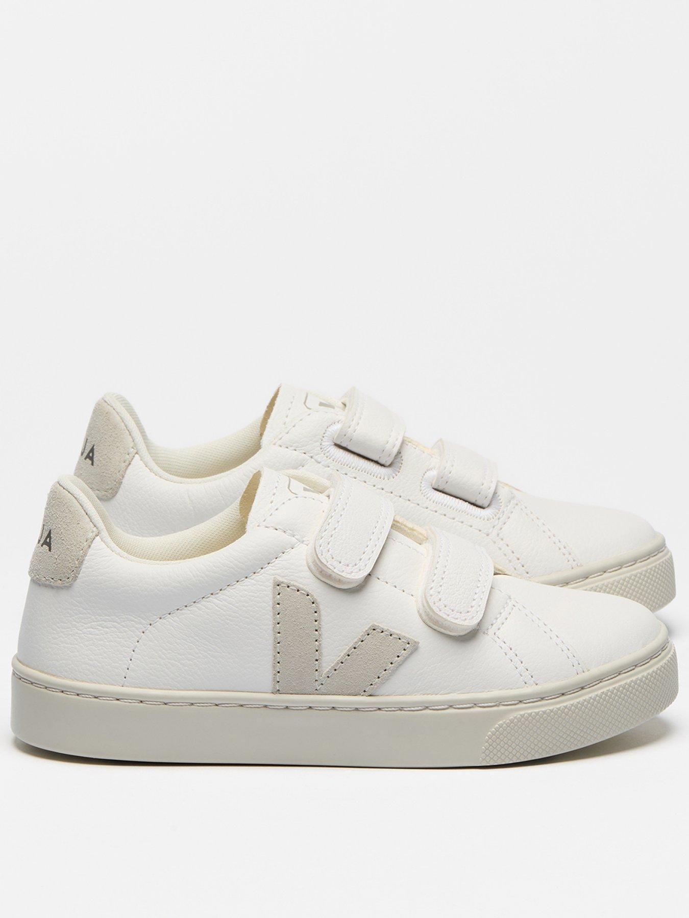 Veja Kids Esplar Leather Trainers - White