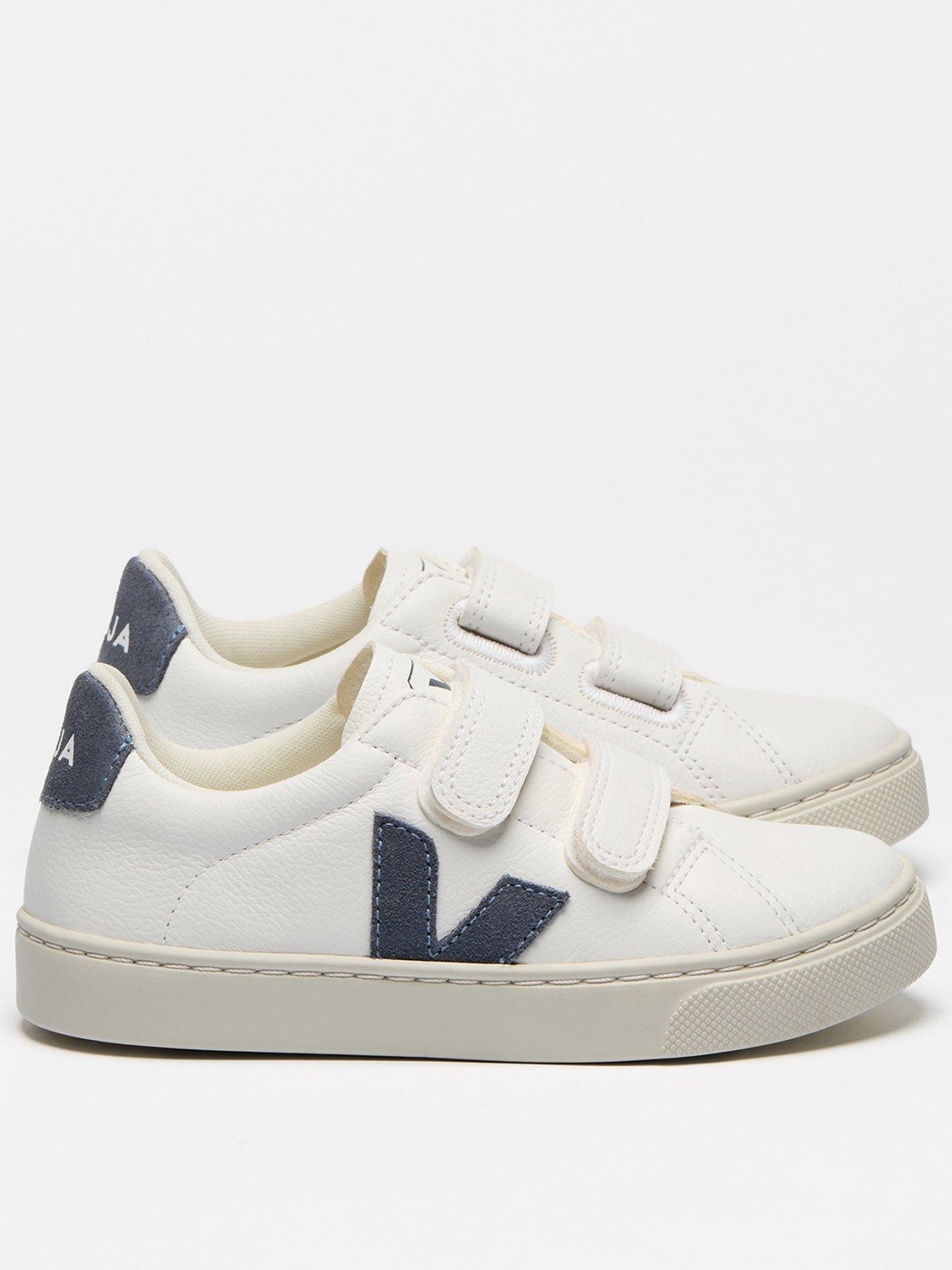 Veja Kids Esplar Leather Trainers - Beige