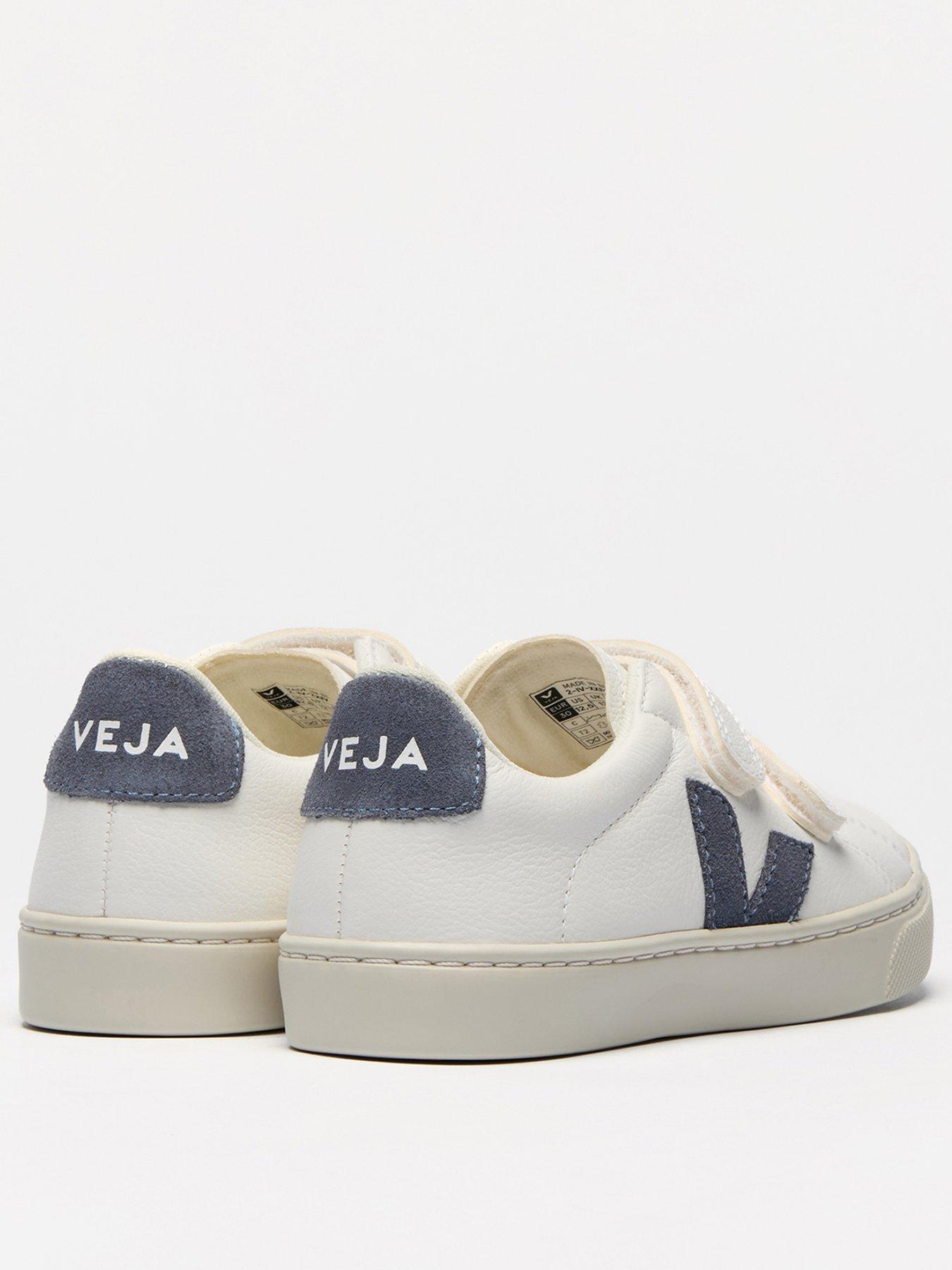 Image 2 of 3 of Veja Kids Esplar Leather Trainers - Beige