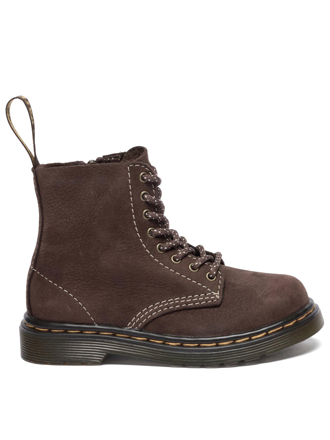 dr-martens-toddler-1460-pascal-tumbled-nubuck-lace-up-boot-dark-brown