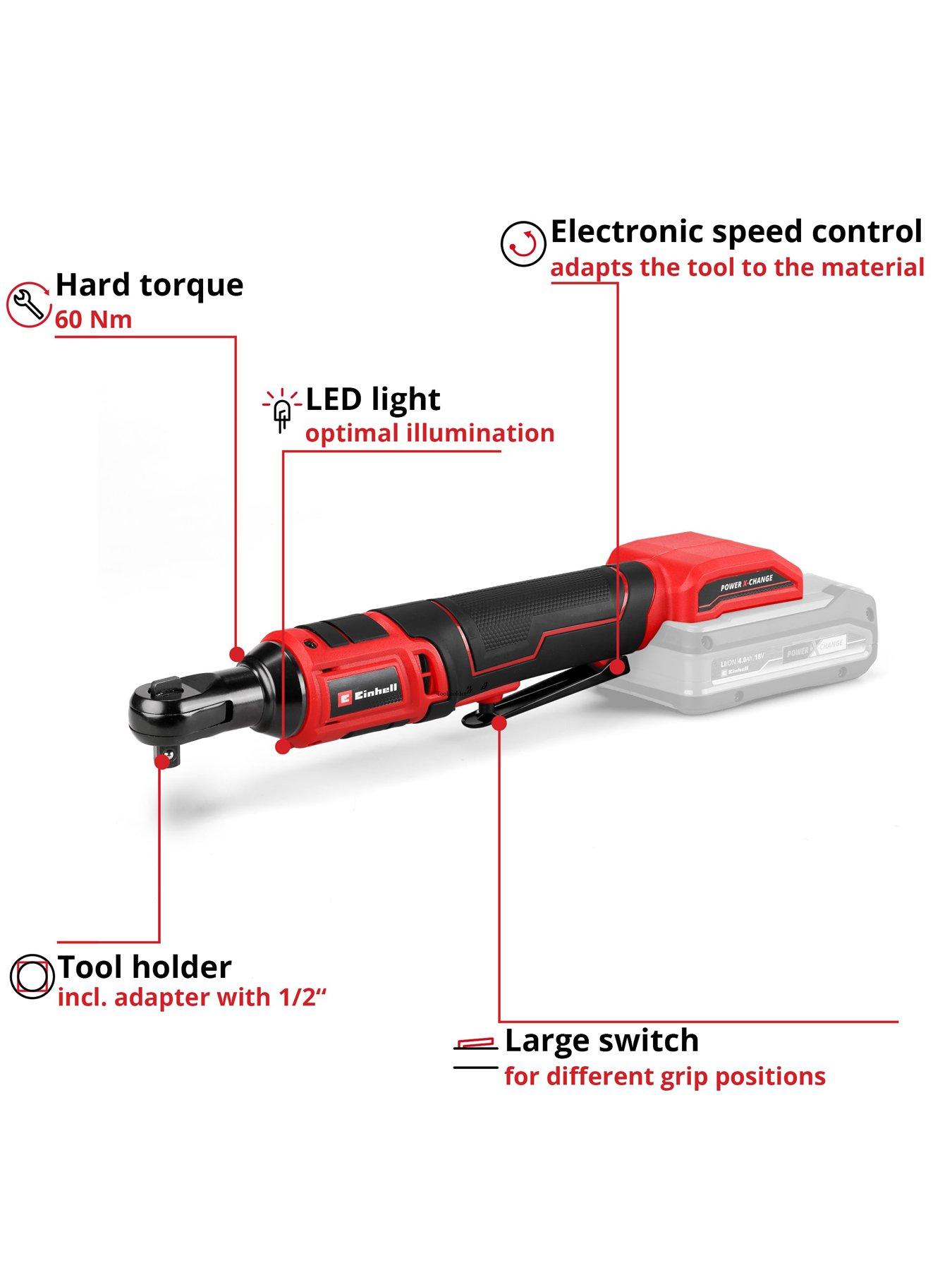 Image 2 of 7 of Einhell PXC 18V 60Nm 3/8" Ratchet Wrench, Body Only