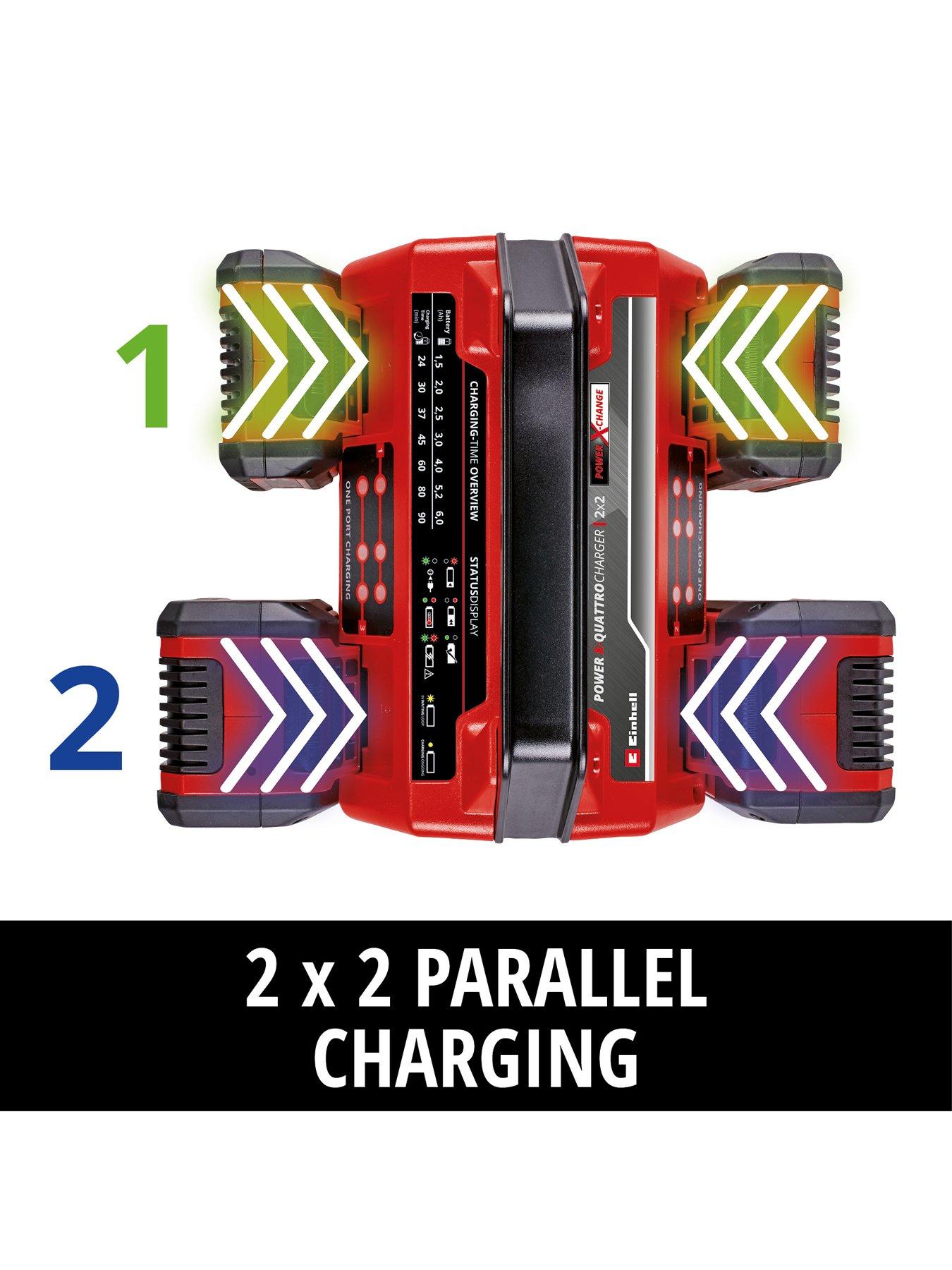  image of einhell-pxc-2x2-quad-charger-4a