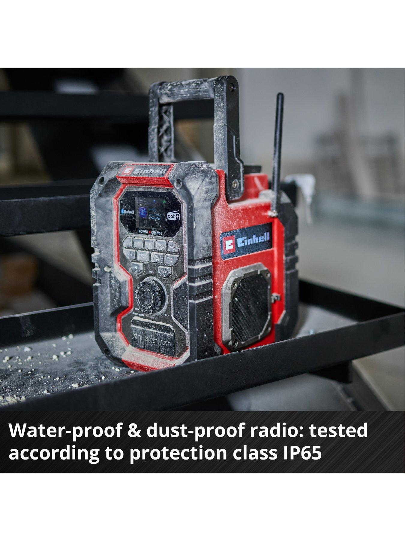  image of einhell-pxc-18v-dab-bt-site-radio-body-only
