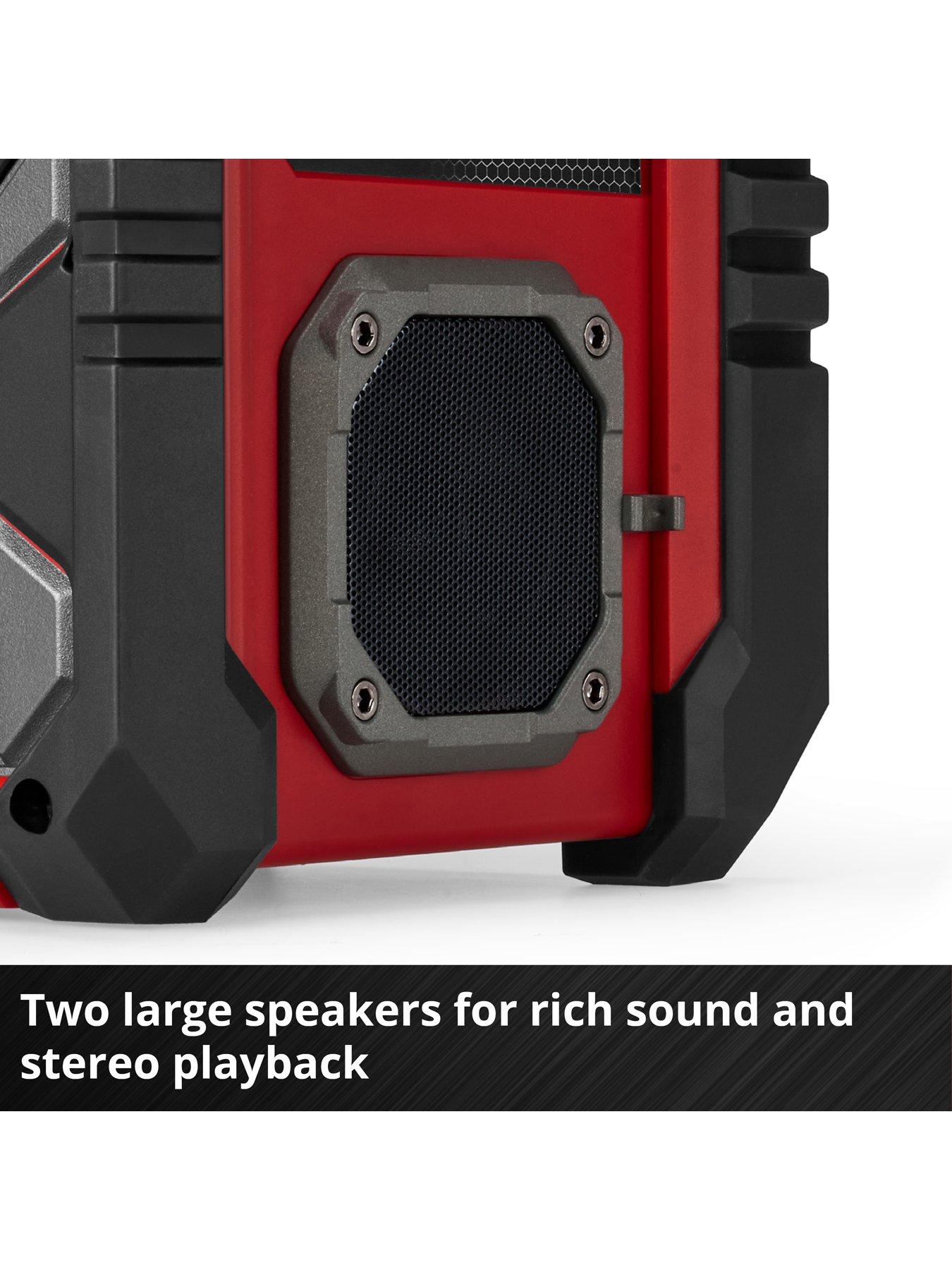  image of einhell-pxc-18v-dab-bt-site-radio-body-only