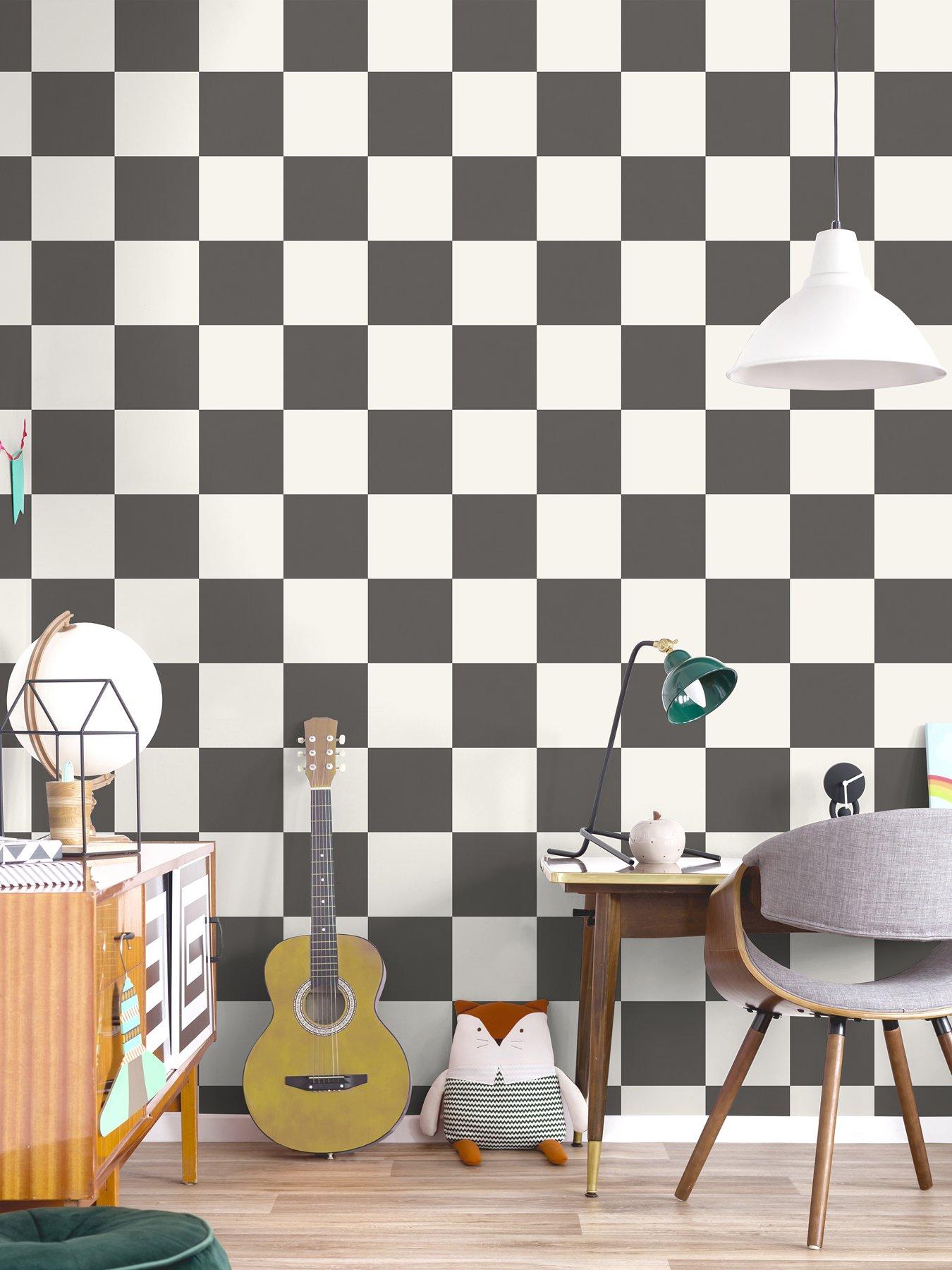 Image 3 of 6 of Holden Decor Check This Out! Charcoal Wallpaper