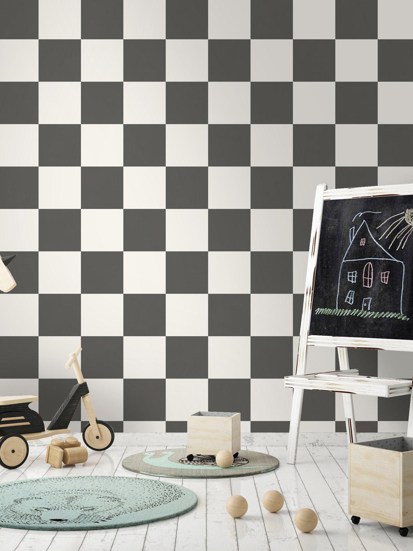 Image 4 of 6 of Holden Decor Check This Out! Charcoal Wallpaper