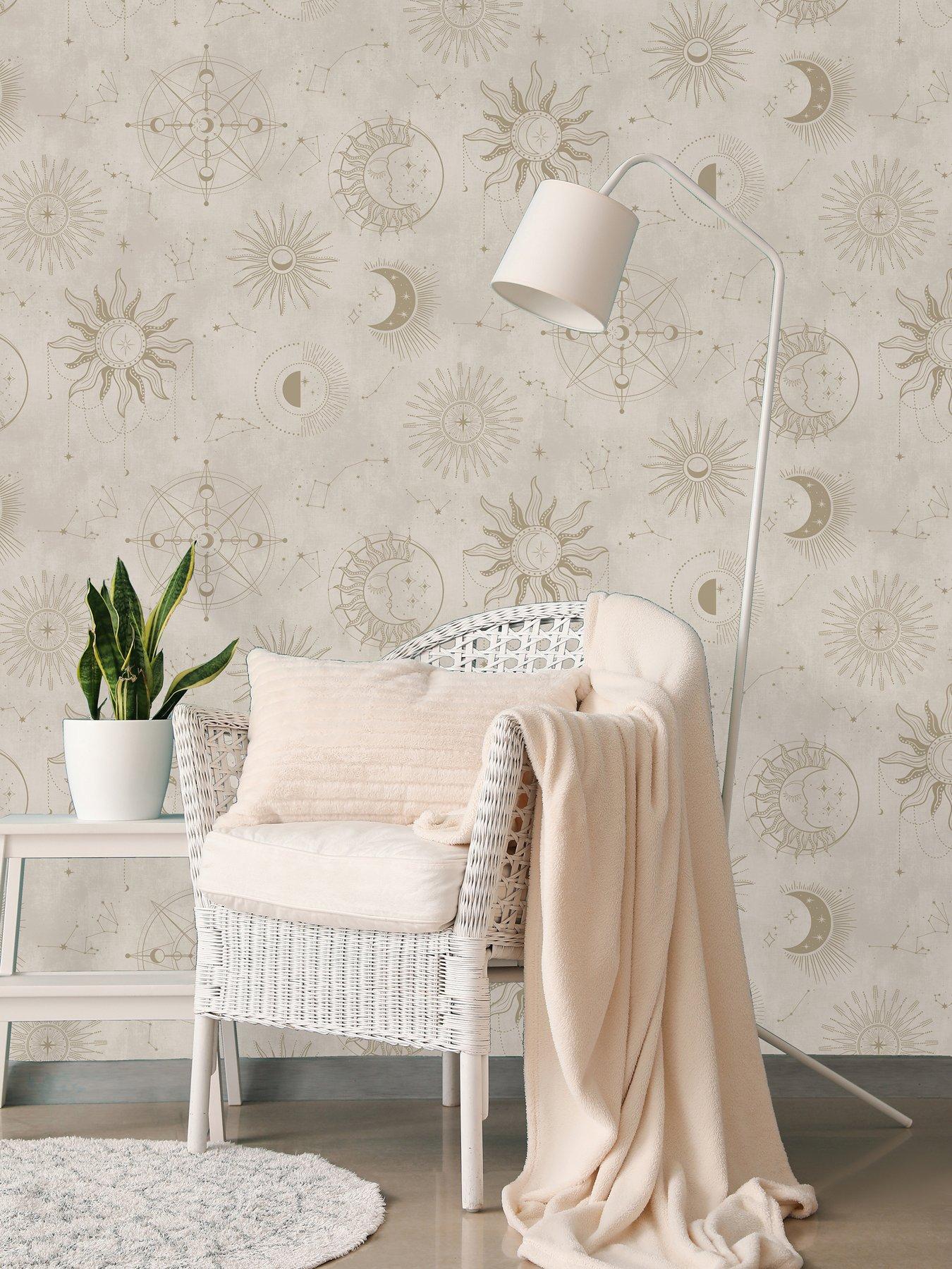 Holden Decor Cosmic Cream Gold Wallpaper
