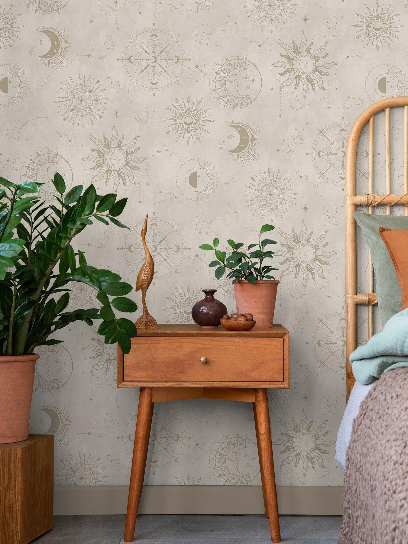  image of holden-decor-cosmic-cream-gold-wallpaper