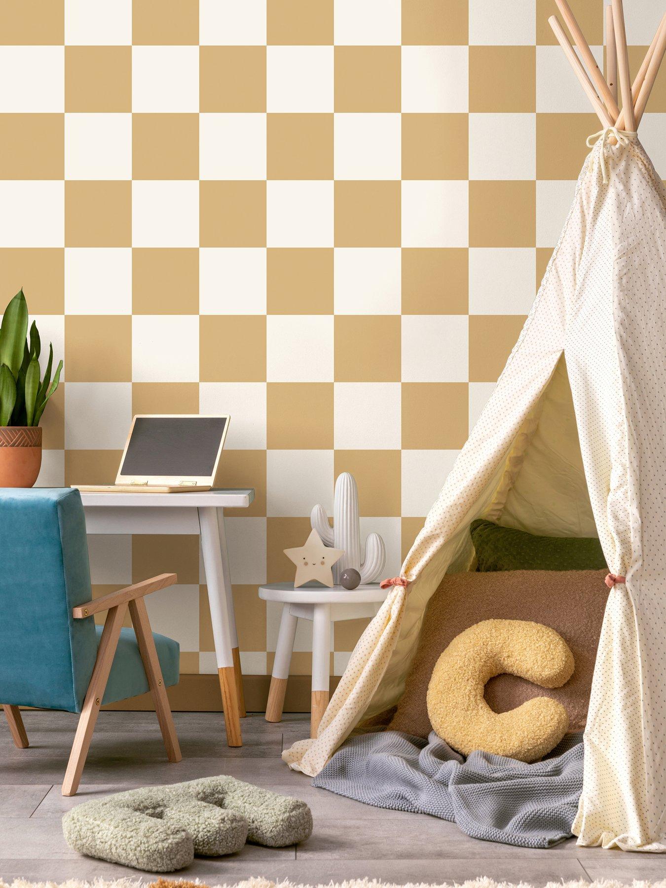 Image 1 of 6 of Holden Decor Check This Out! Orange Wallpaper