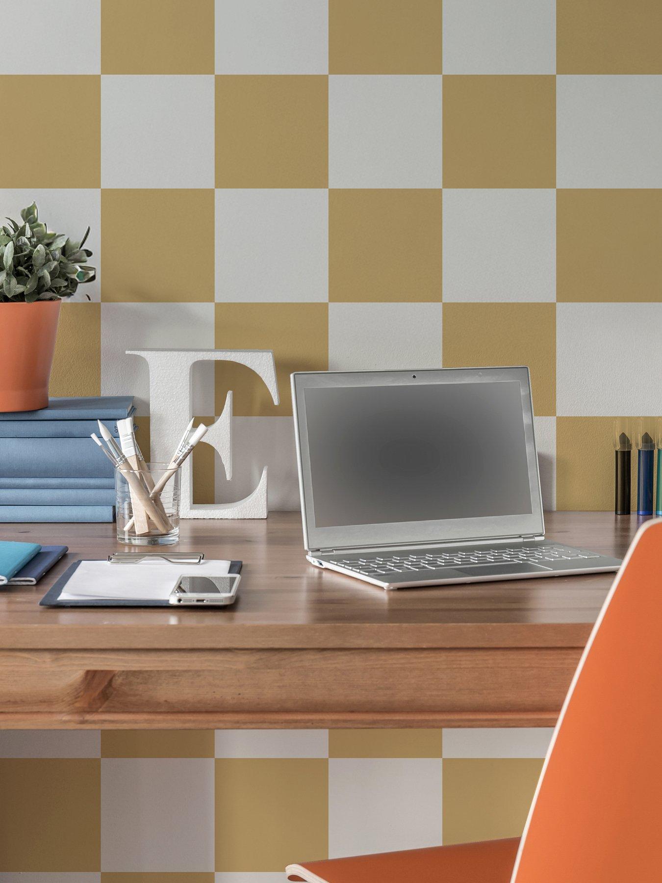 Image 5 of 6 of Holden Decor Check This Out! Orange Wallpaper