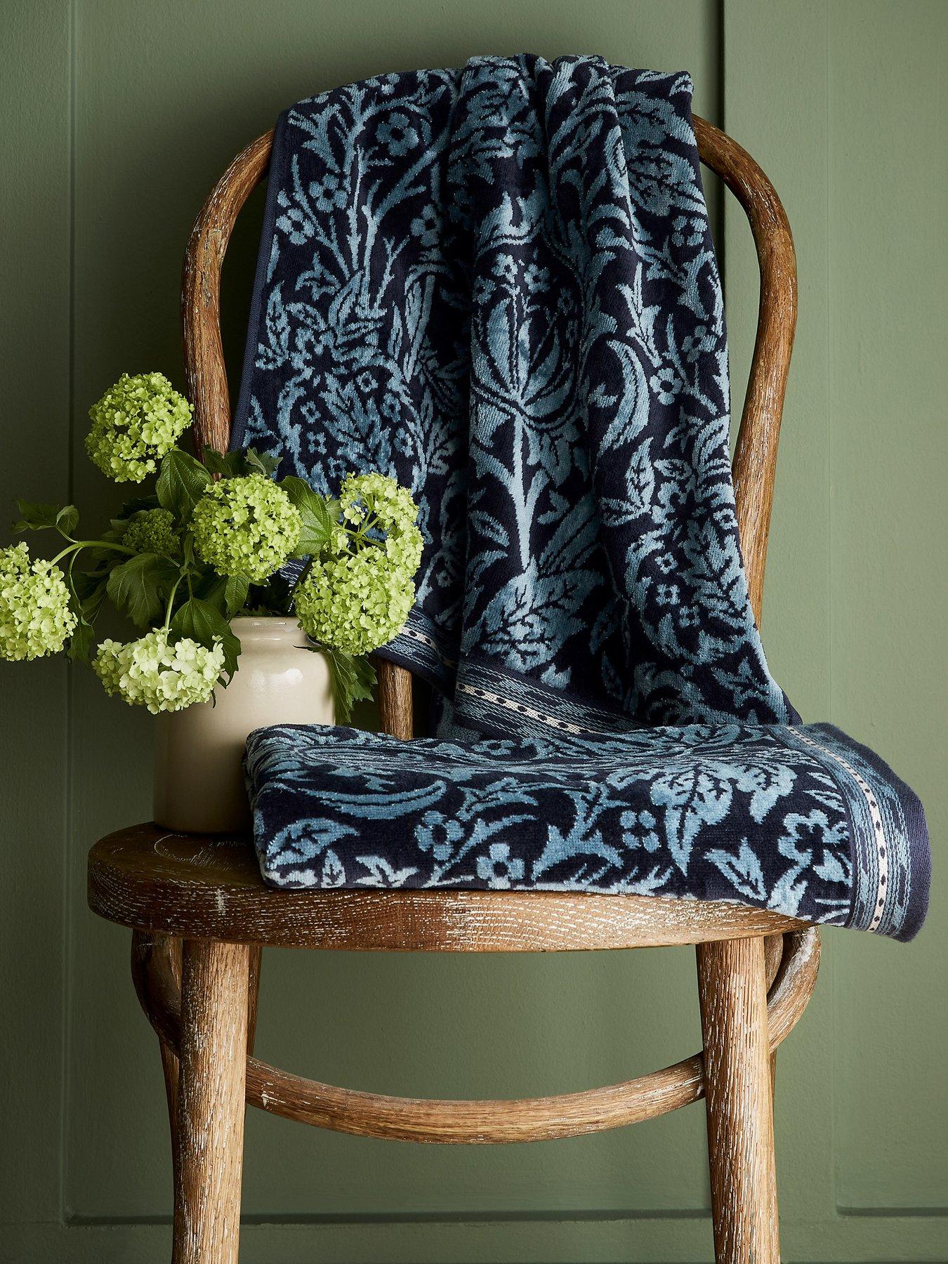Image 3 of 3 of Morris & Co Elmcote Towel Collection River Wandle