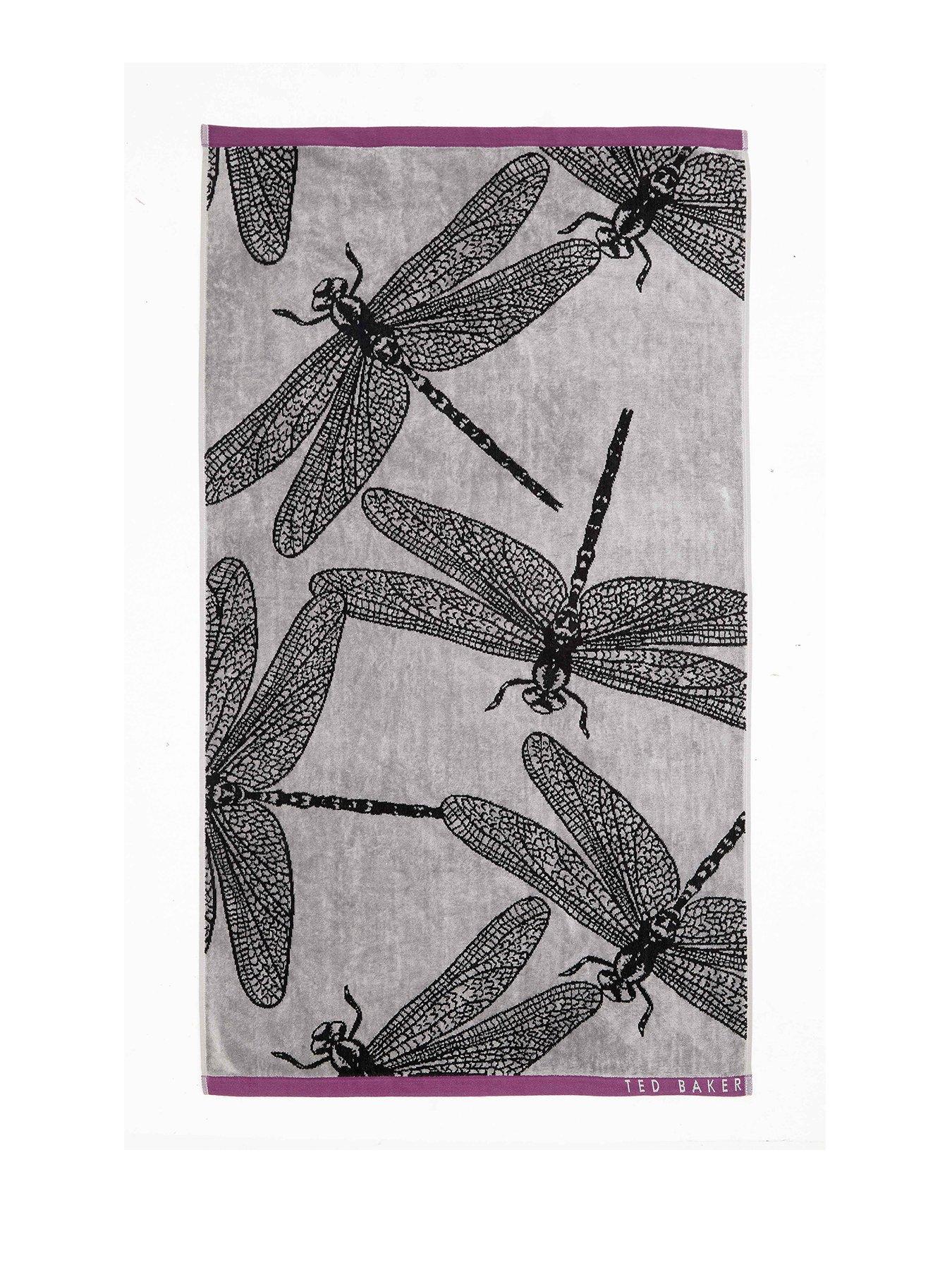  image of ted-baker-dragonfly-towels-hand-mono