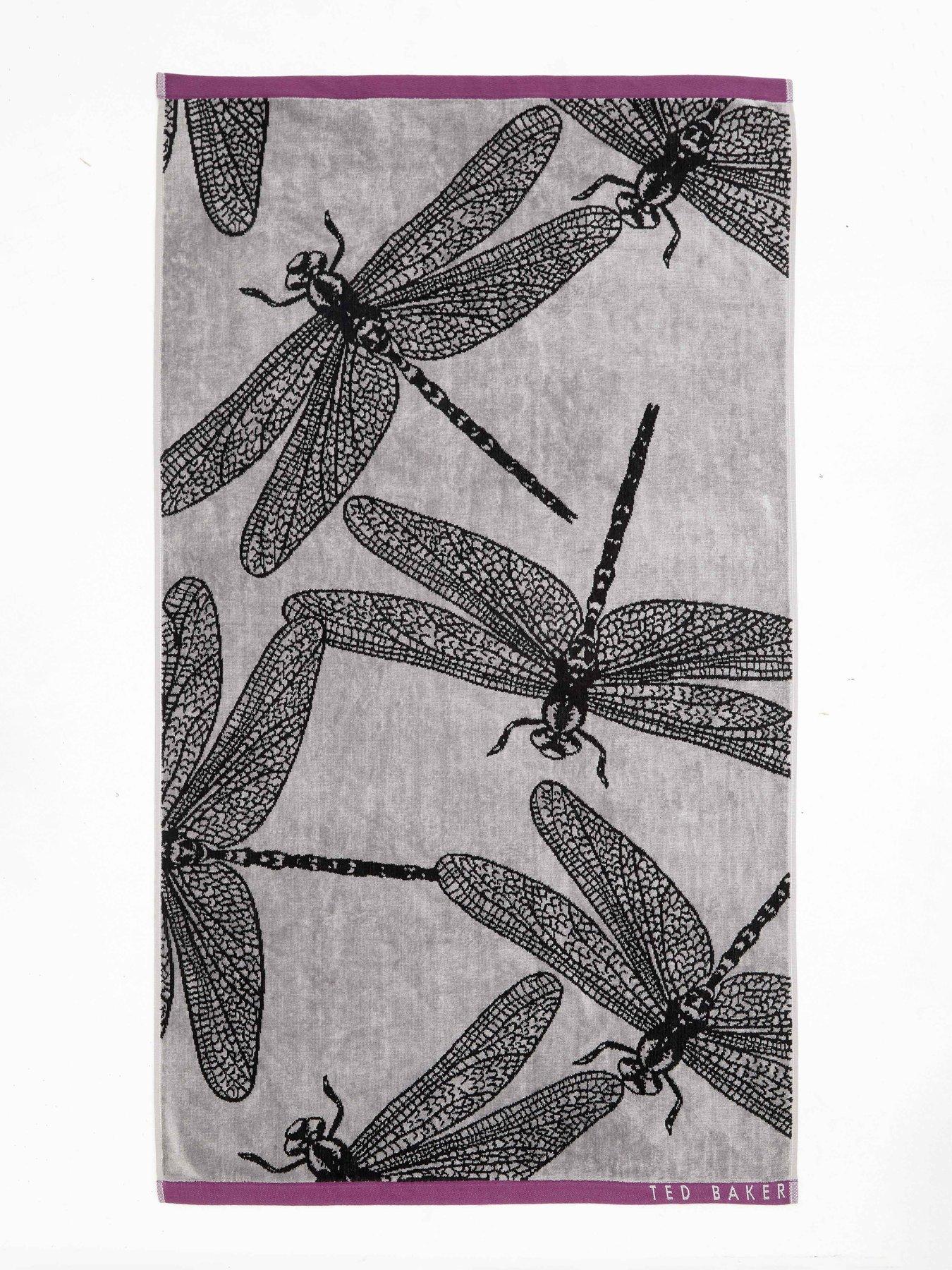  image of ted-baker-dragonfly-towels-hand-mono