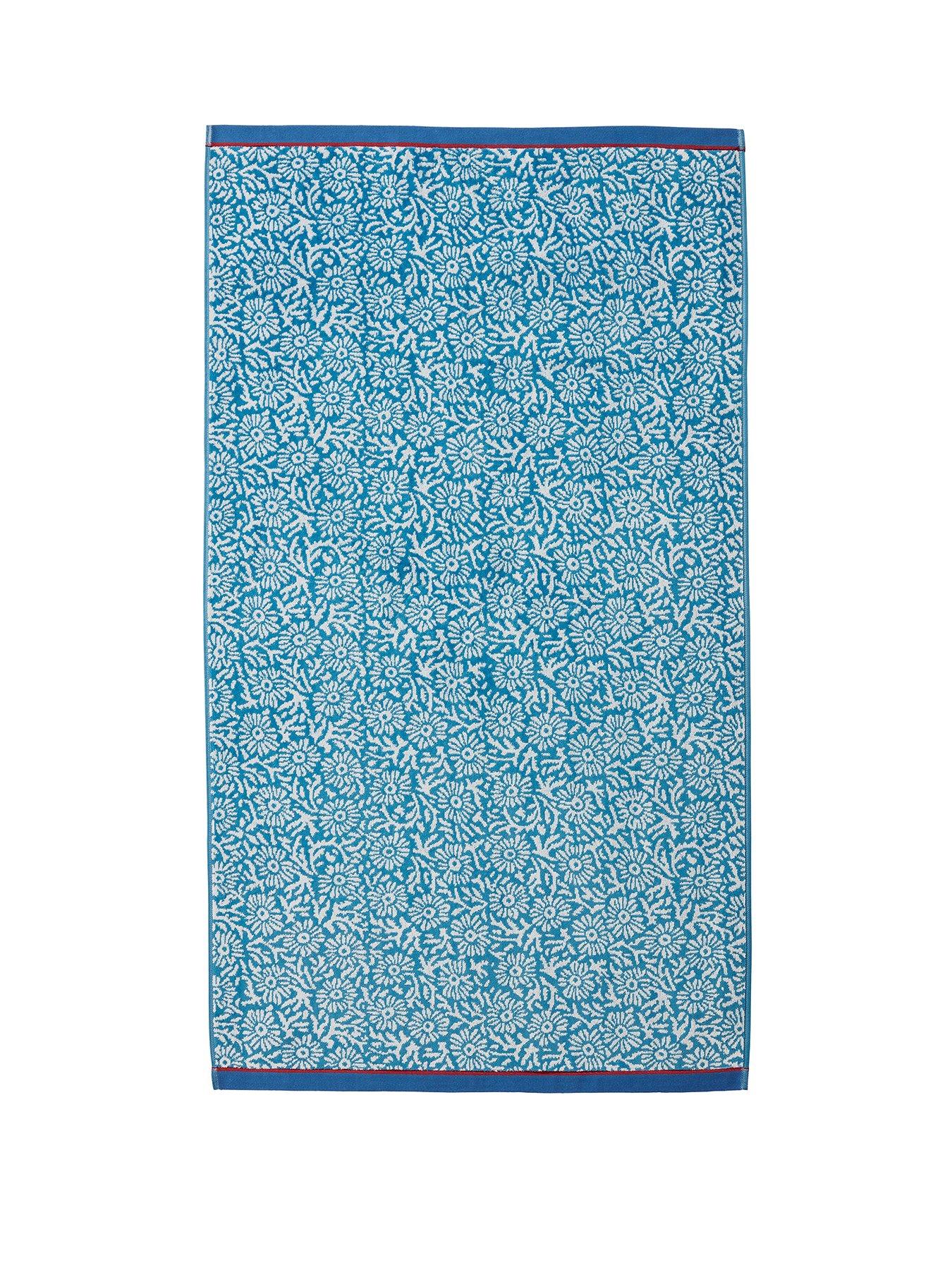 stillFront image of land-shore-aster-hand-towel-blue-red