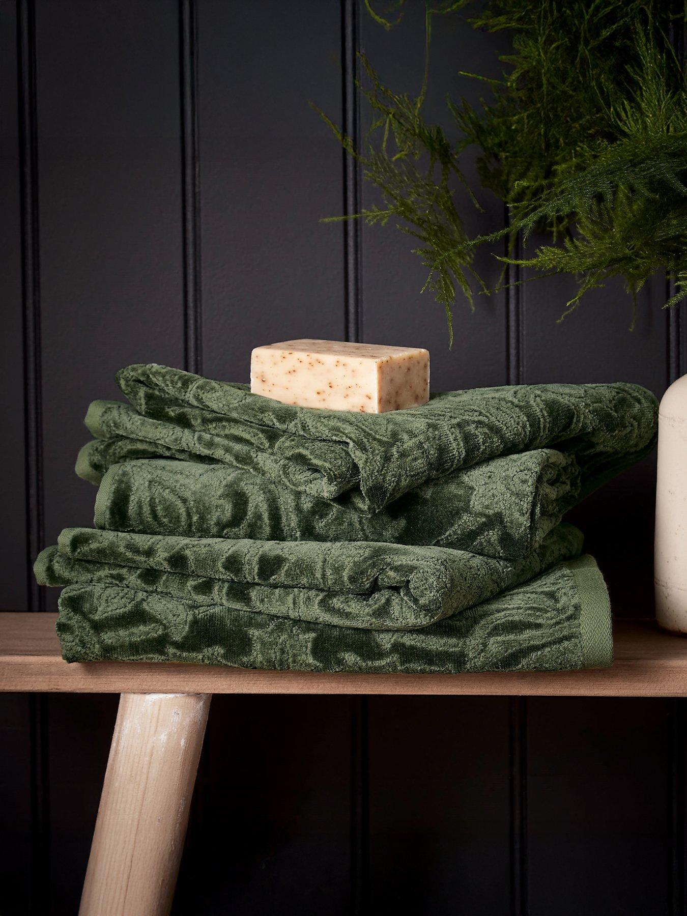 Image 1 of 3 of Morris & Co St James Towel Collection Red