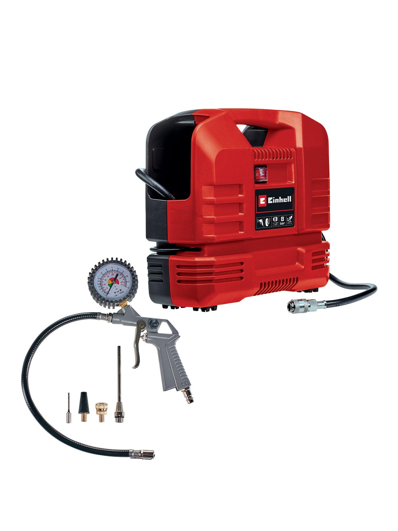  image of einhell-147hp-8-bar-portible-oil-free-compressor
