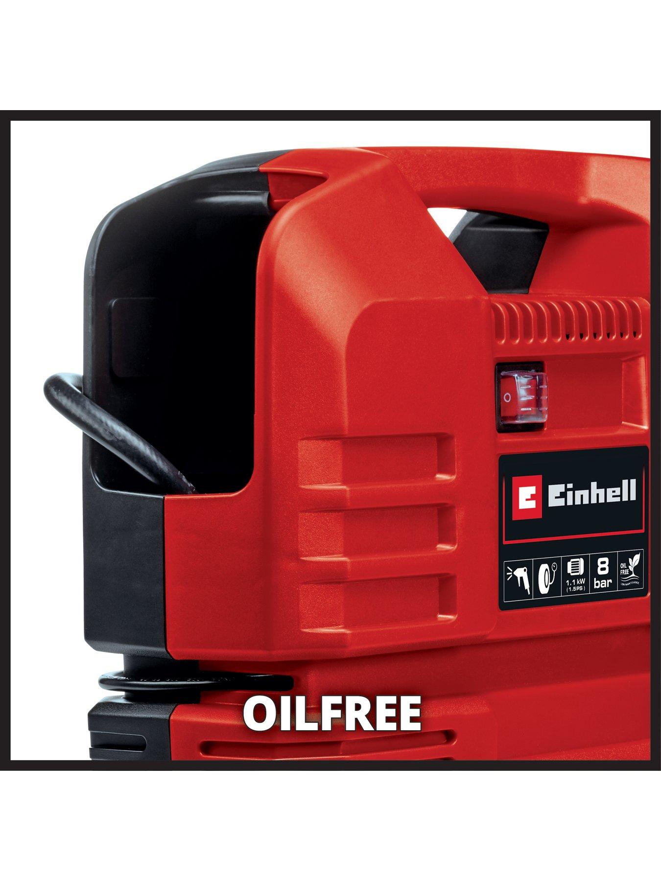  image of einhell-147hp-8-bar-portible-oil-free-compressor