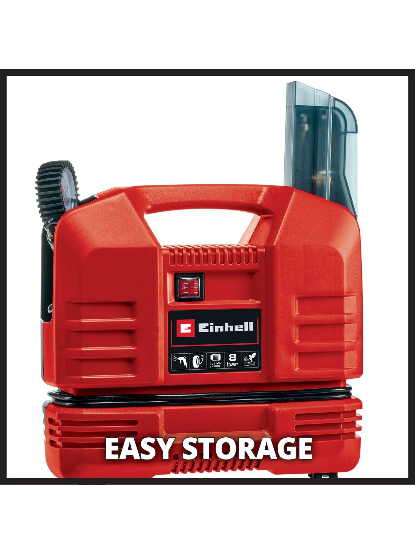  image of einhell-147hp-8-bar-portible-oil-free-compressor