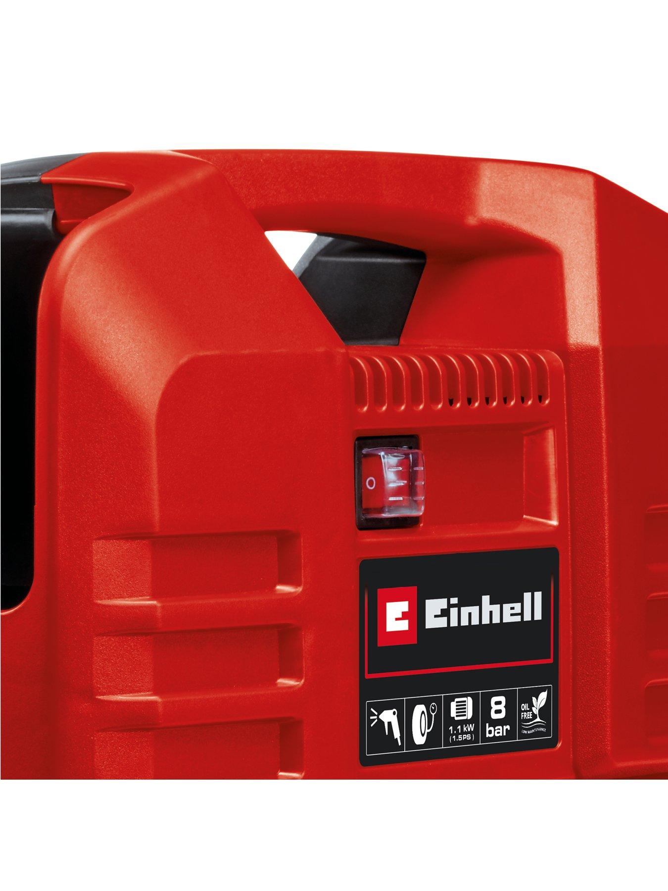  image of einhell-147hp-8-bar-portible-oil-free-compressor