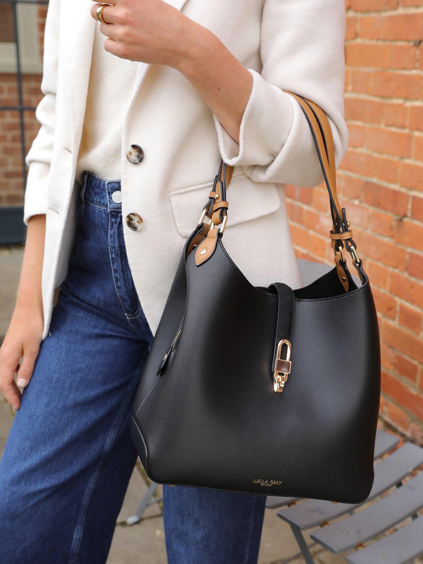 Luella Grey Romany Hobo Tote In Black